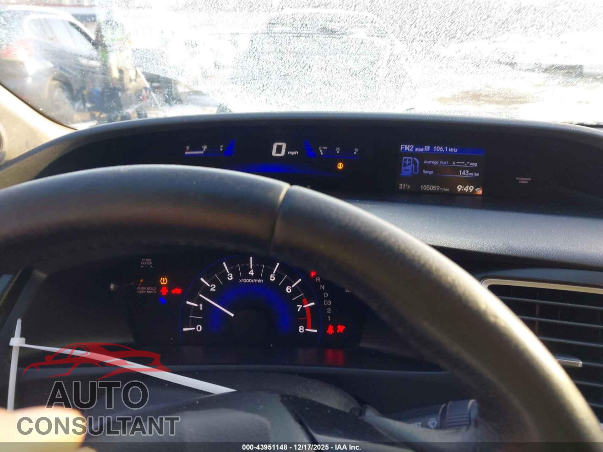 HONDA CIVIC 2013 - 19XFB2F96DE260857