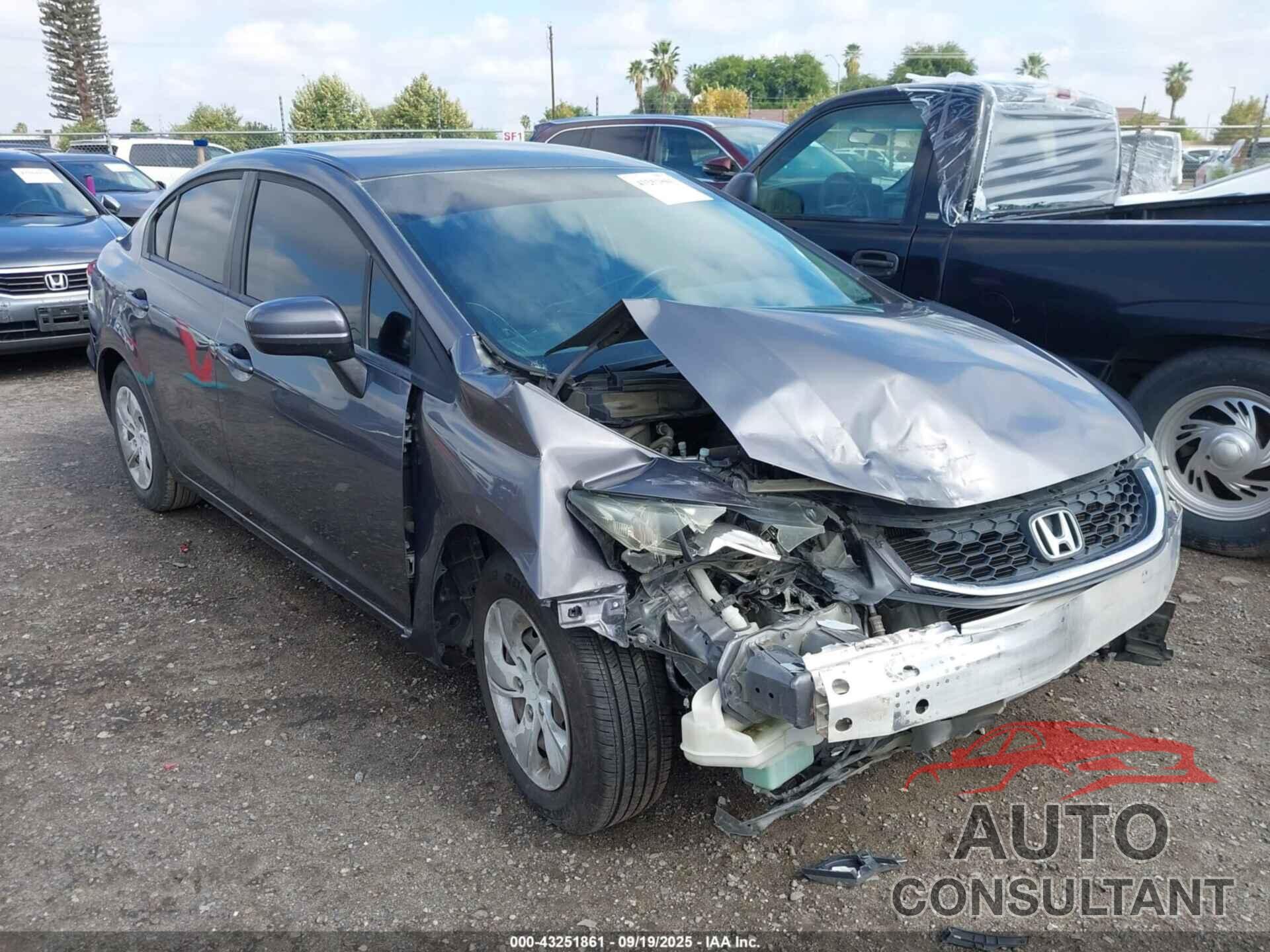 HONDA CIVIC 2014 - 19XFB2F54EE254893