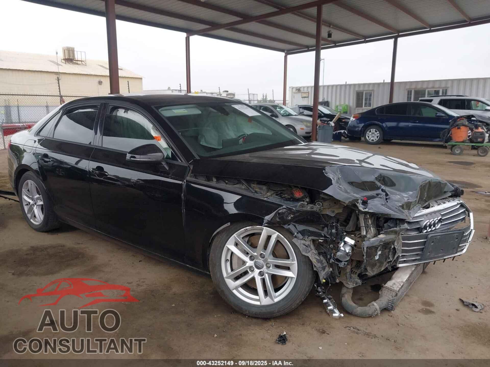 AUDI A4 2017 - WAUGNAF48HN057400
