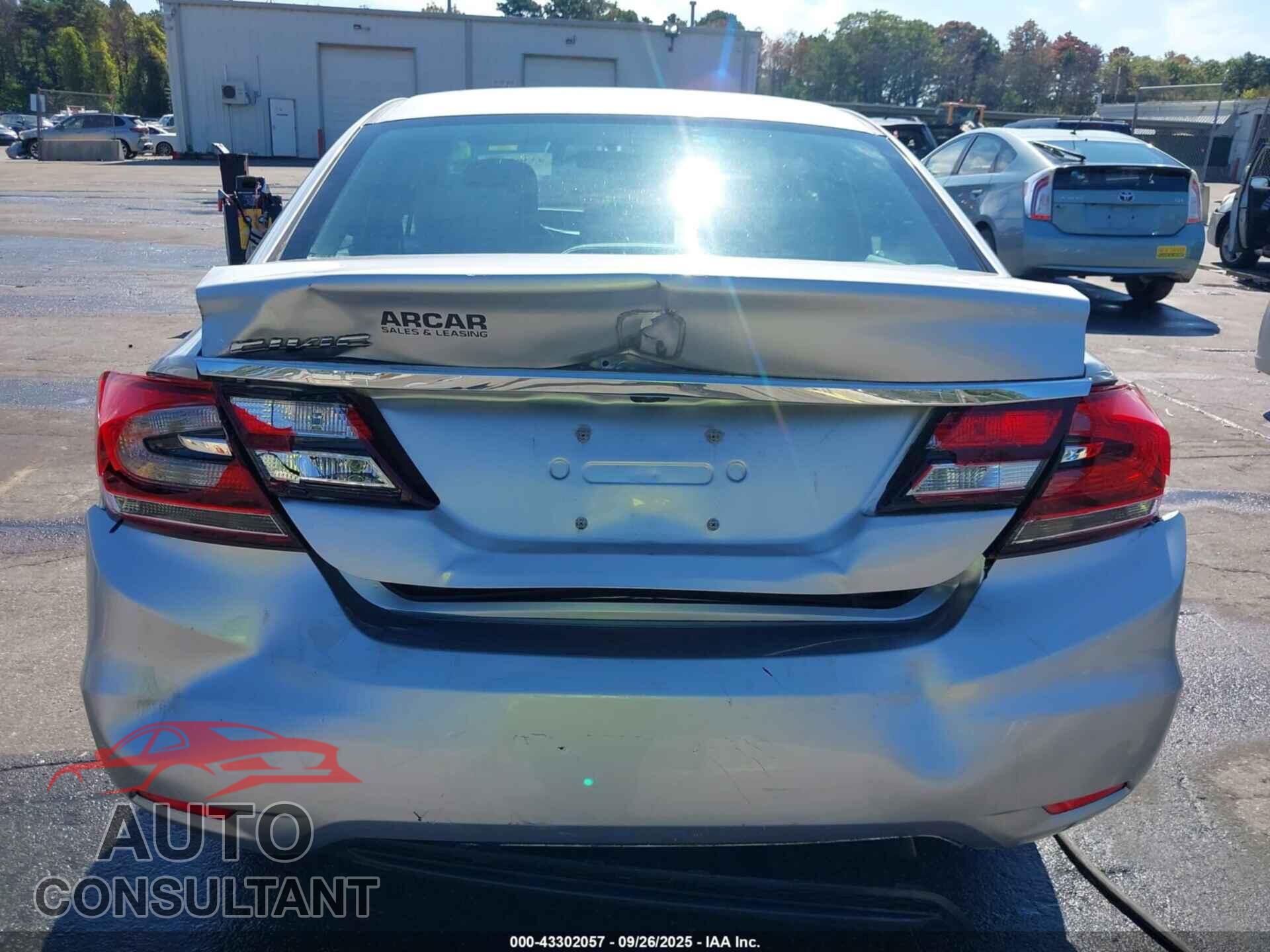 HONDA CIVIC 2013 - 19XFB2F57DE254675