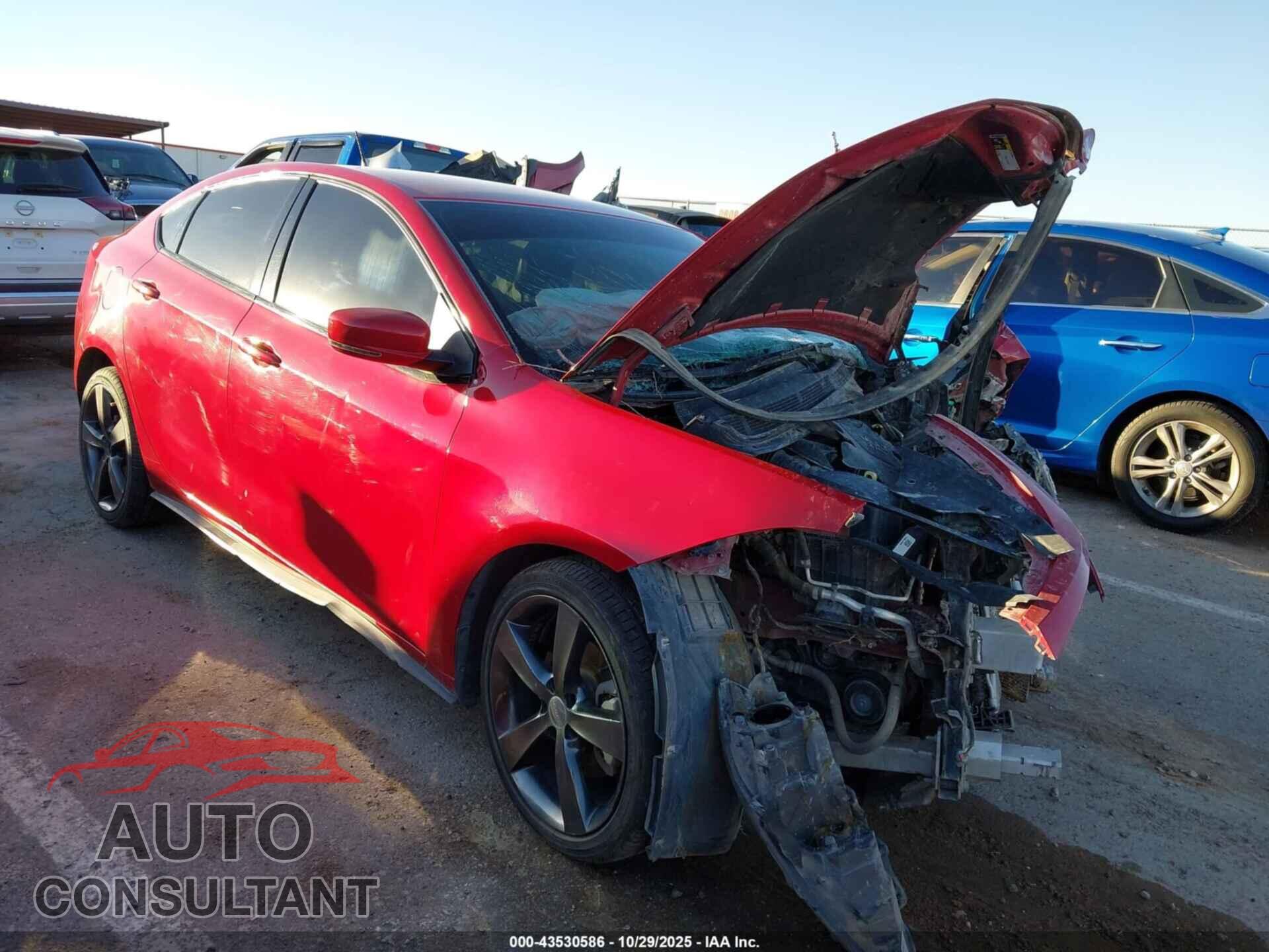 DODGE DART 2015 - 1C3CDFEB9FD266475