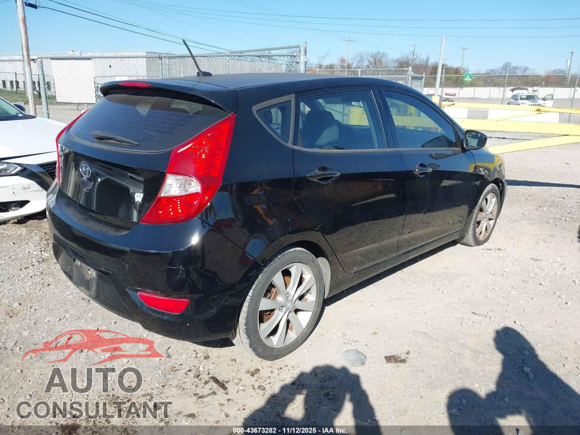HYUNDAI ACCENT 2012 - KMHCU5AE7CU023373