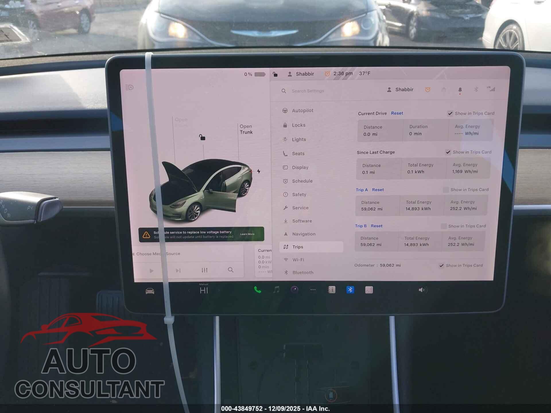 TESLA MODEL 3 2019 - 5YJ3E1EA8KF314361