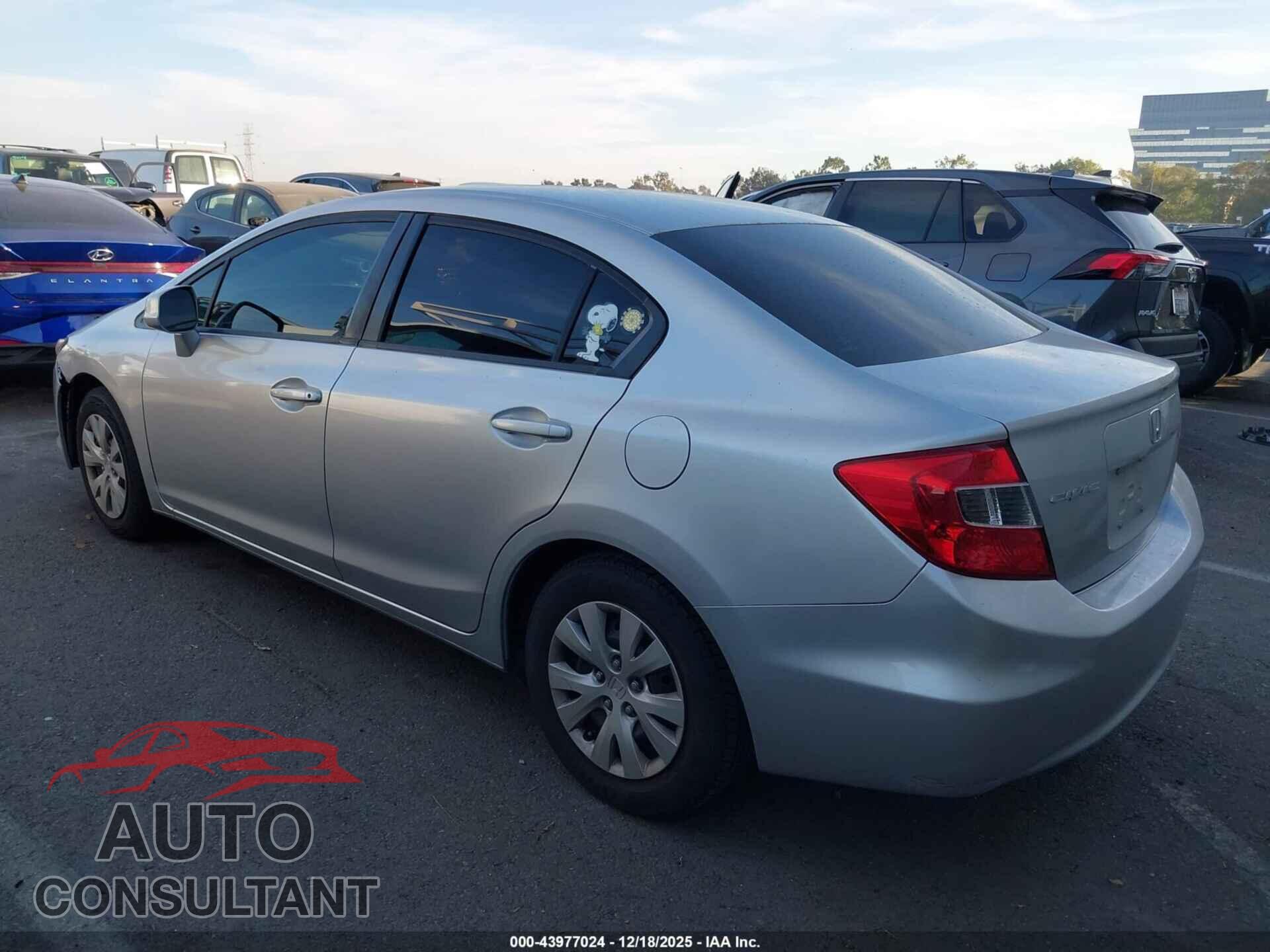 HONDA CIVIC 2012 - 2HGFB2F51CH306631