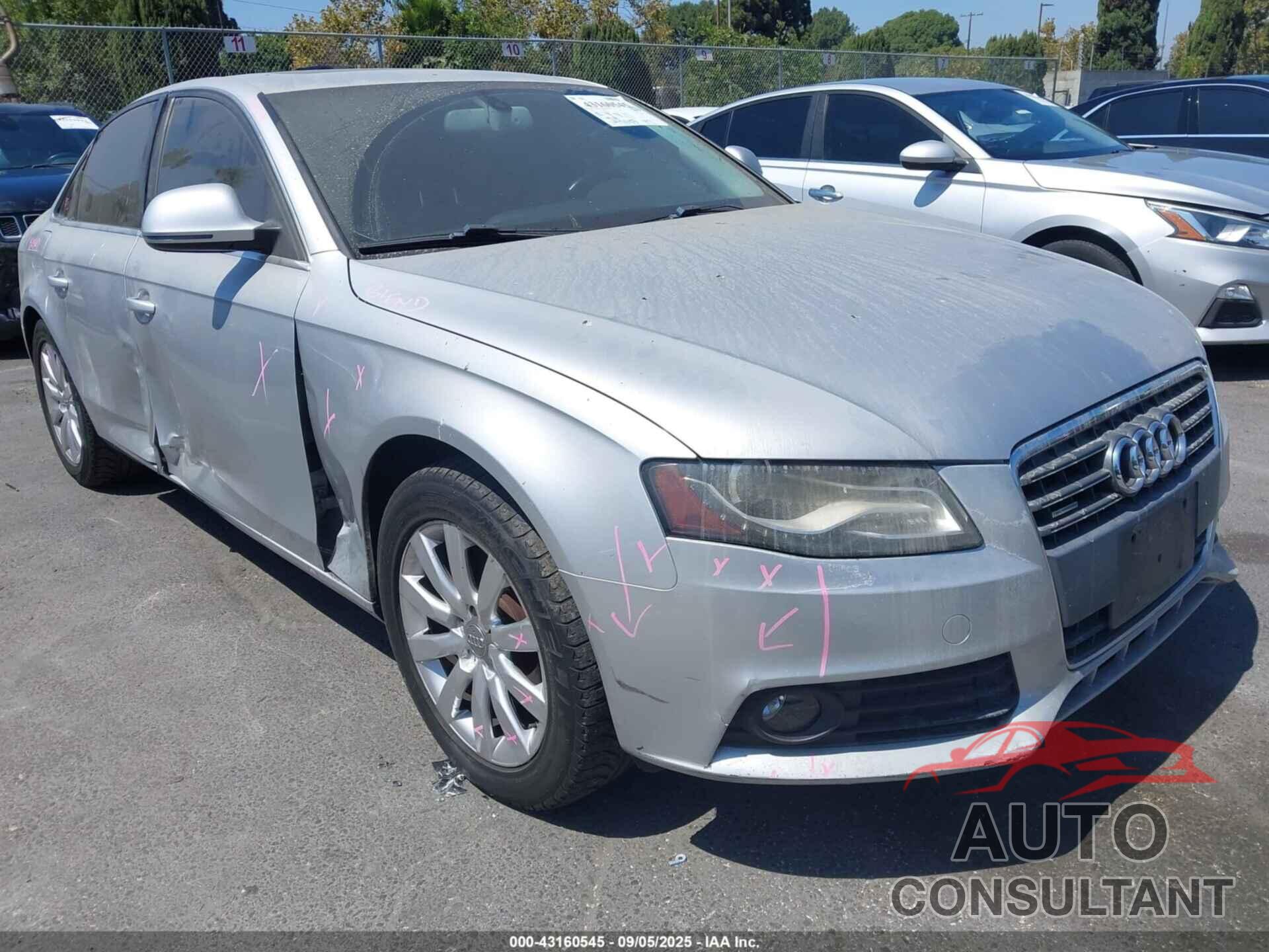 AUDI A4 2009 - WAUSF78K19A093413
