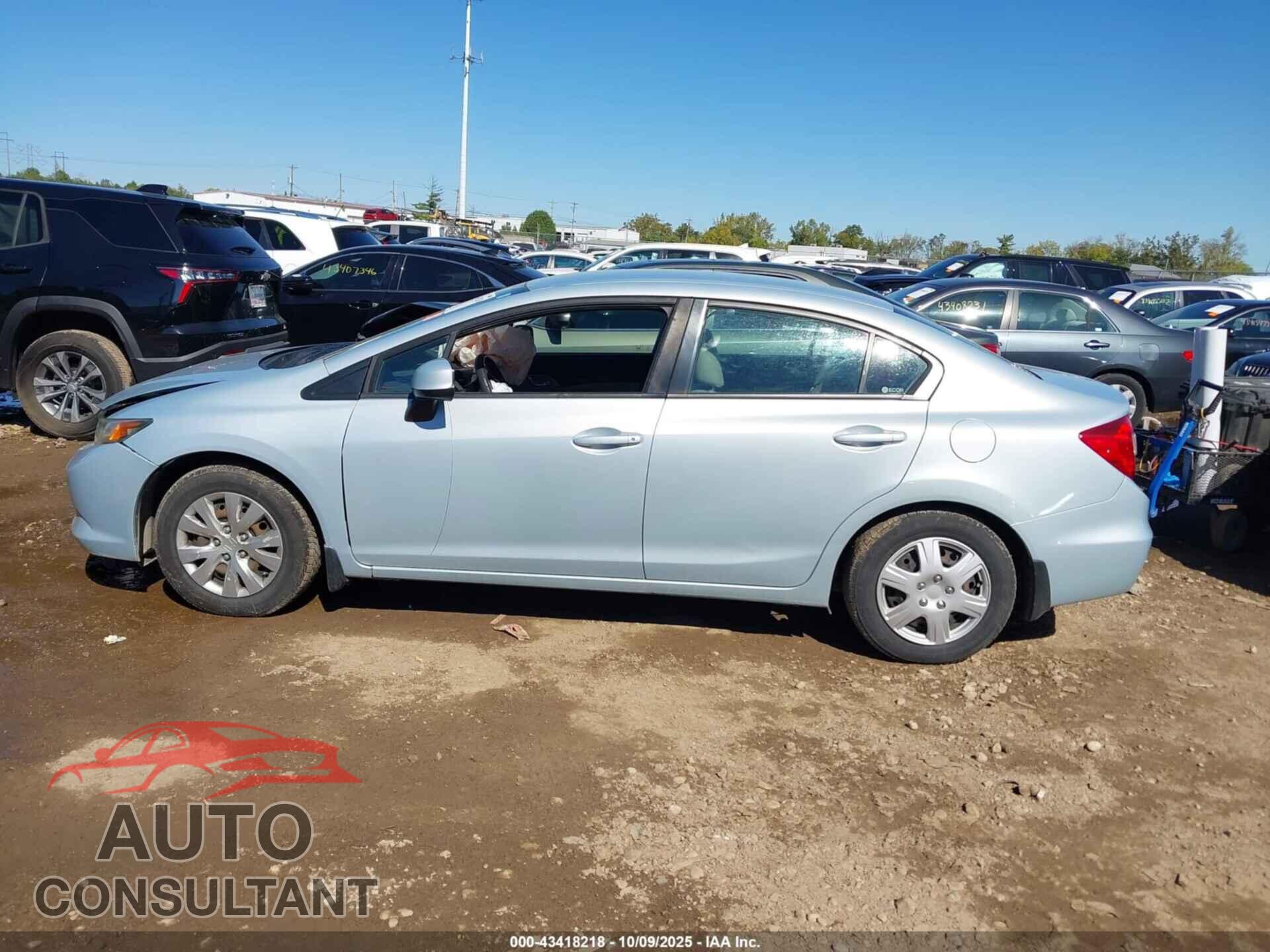 HONDA CIVIC 2012 - 19XFB2F52CE001116