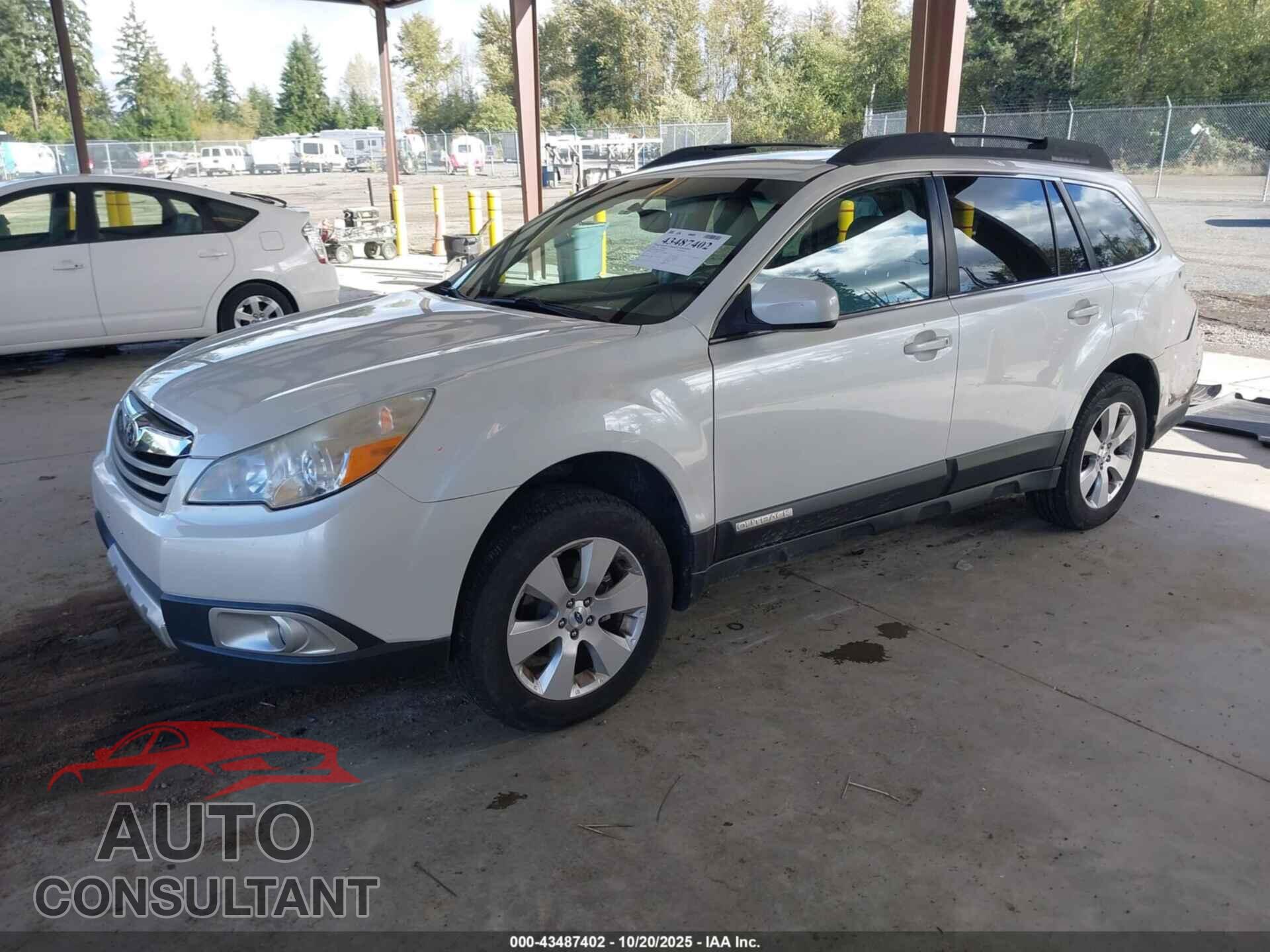 SUBARU OUTBACK 2012 - 4S4BRBKC4C3282353