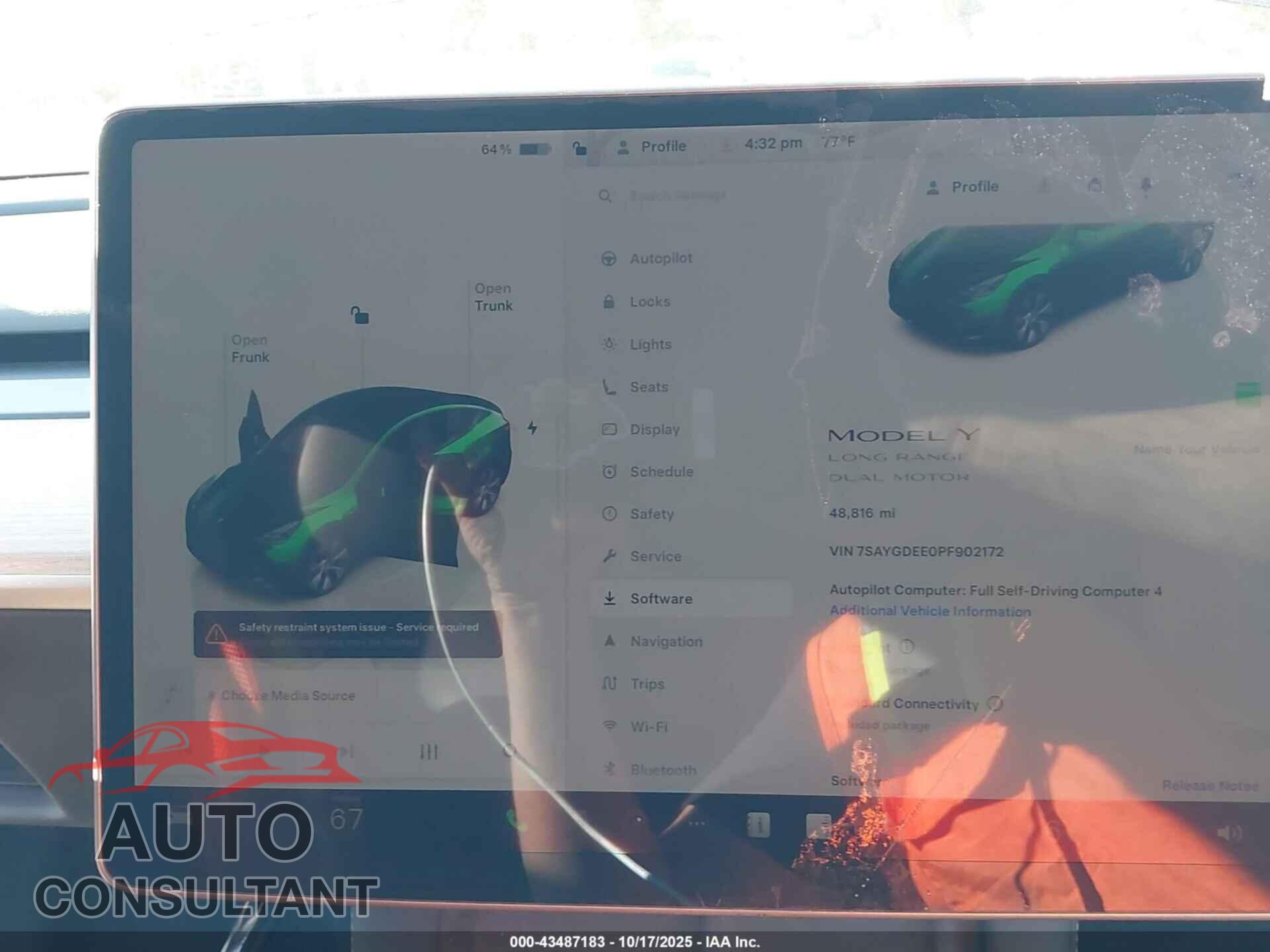 TESLA MODEL Y 2023 - 7SAYGDEE0PF902172
