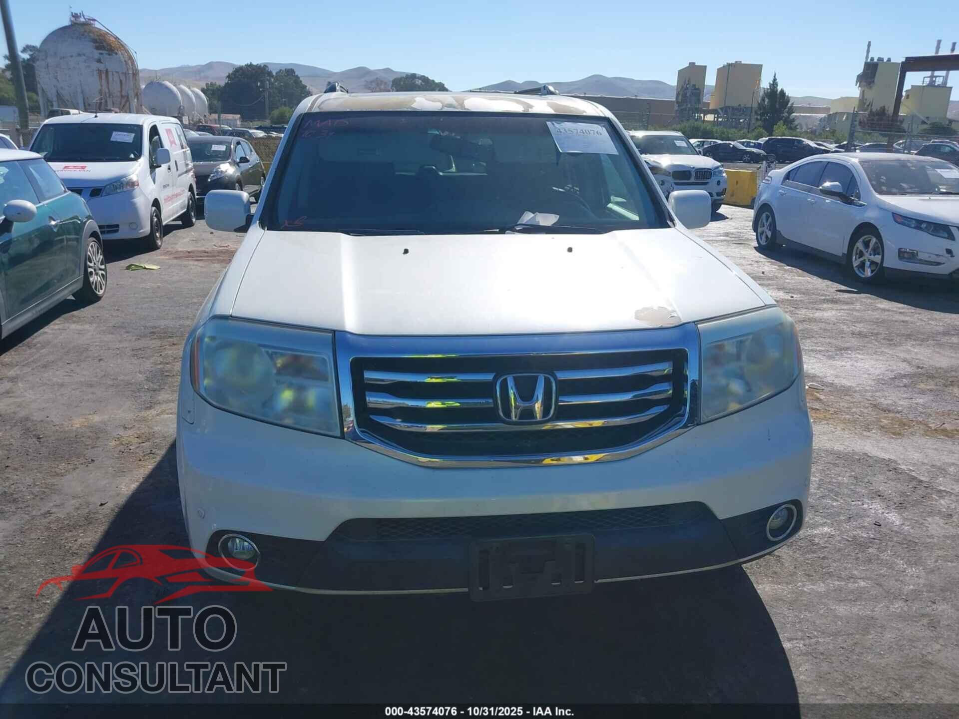 HONDA PILOT 2012 - 5FNYF4H90CB082958
