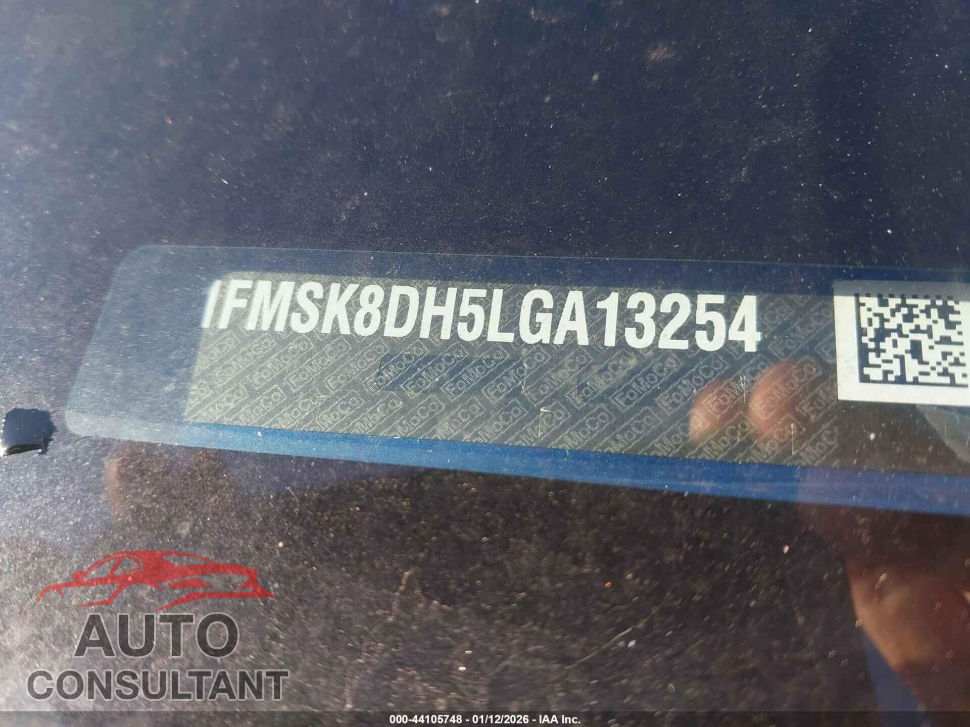 FORD EXPLORER 2020 - 1FMSK8DH5LGA13254