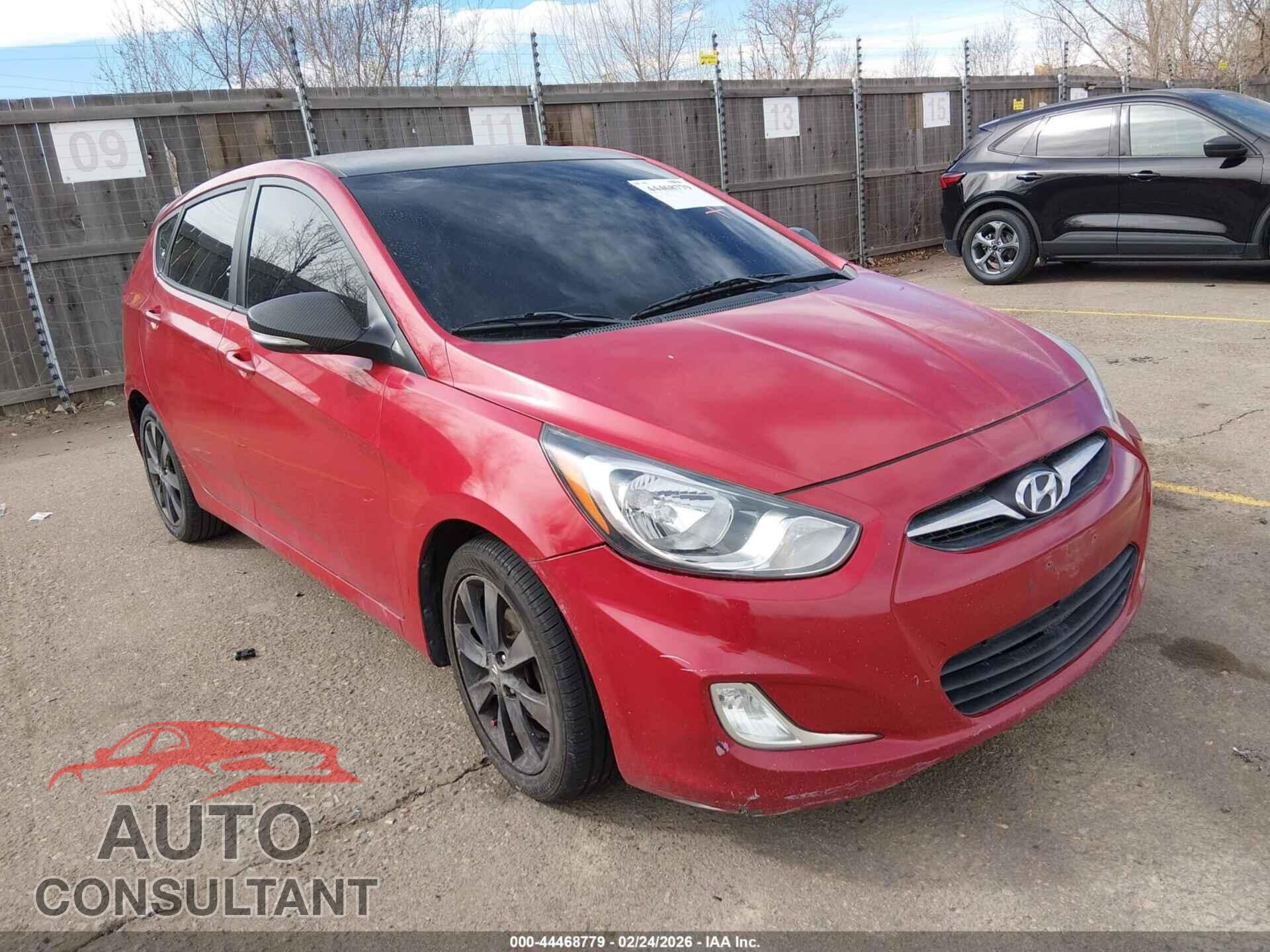 HYUNDAI ACCENT 2013 - KMHCU5AE7DU066421