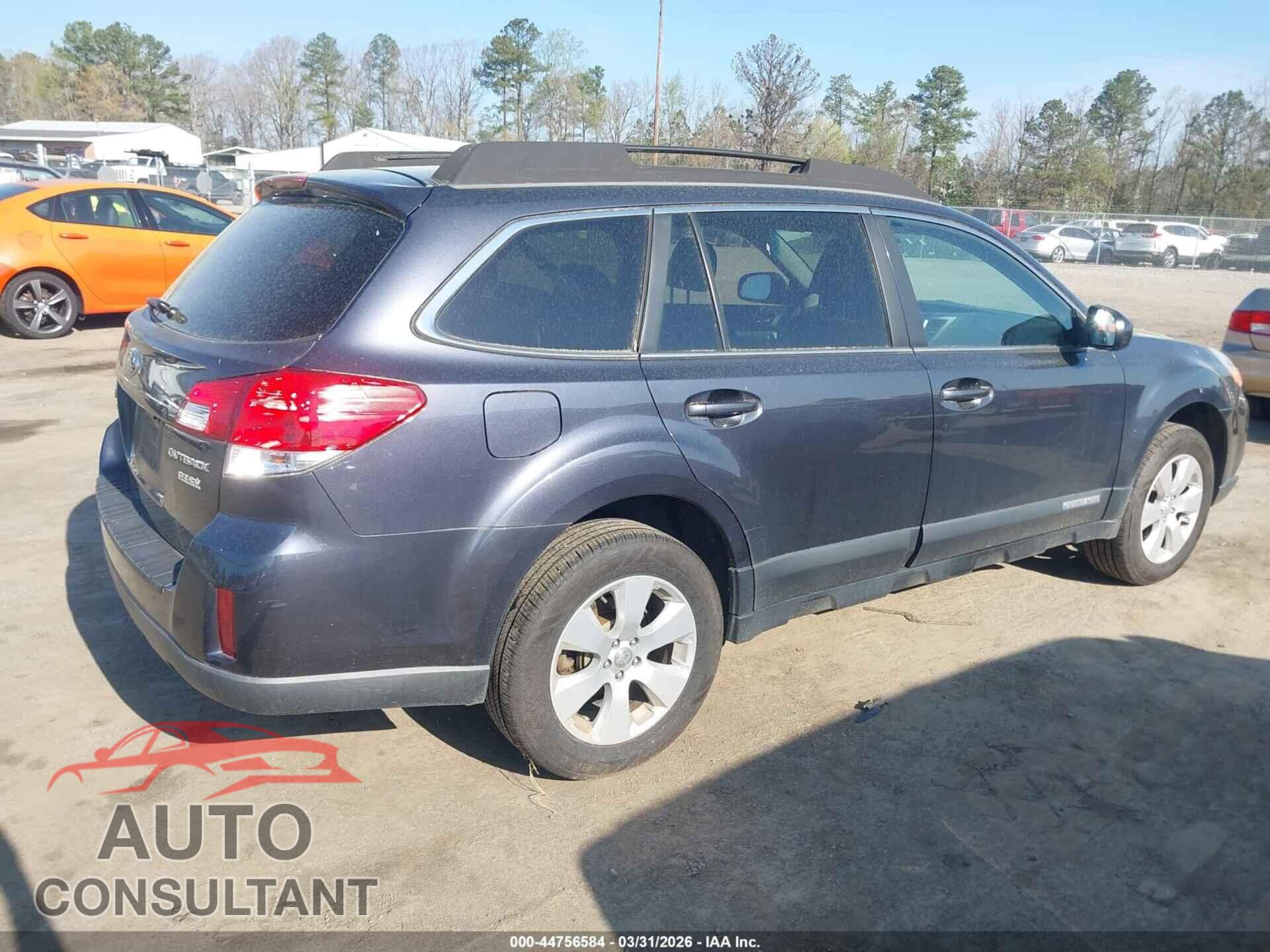 SUBARU OUTBACK 2012 - 4S4BRBCC6C3251930