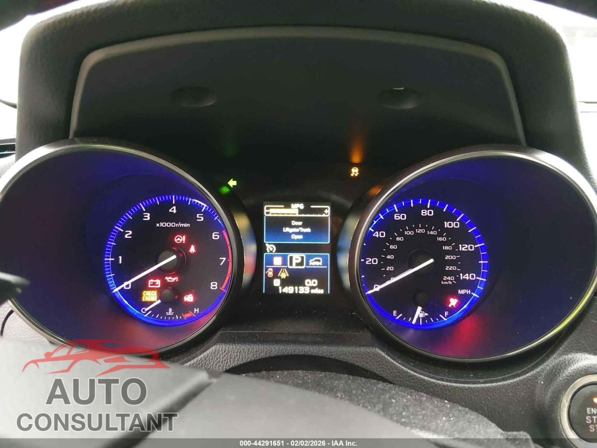 SUBARU OUTBACK 2015 - 4S4BSBLC8F3225080