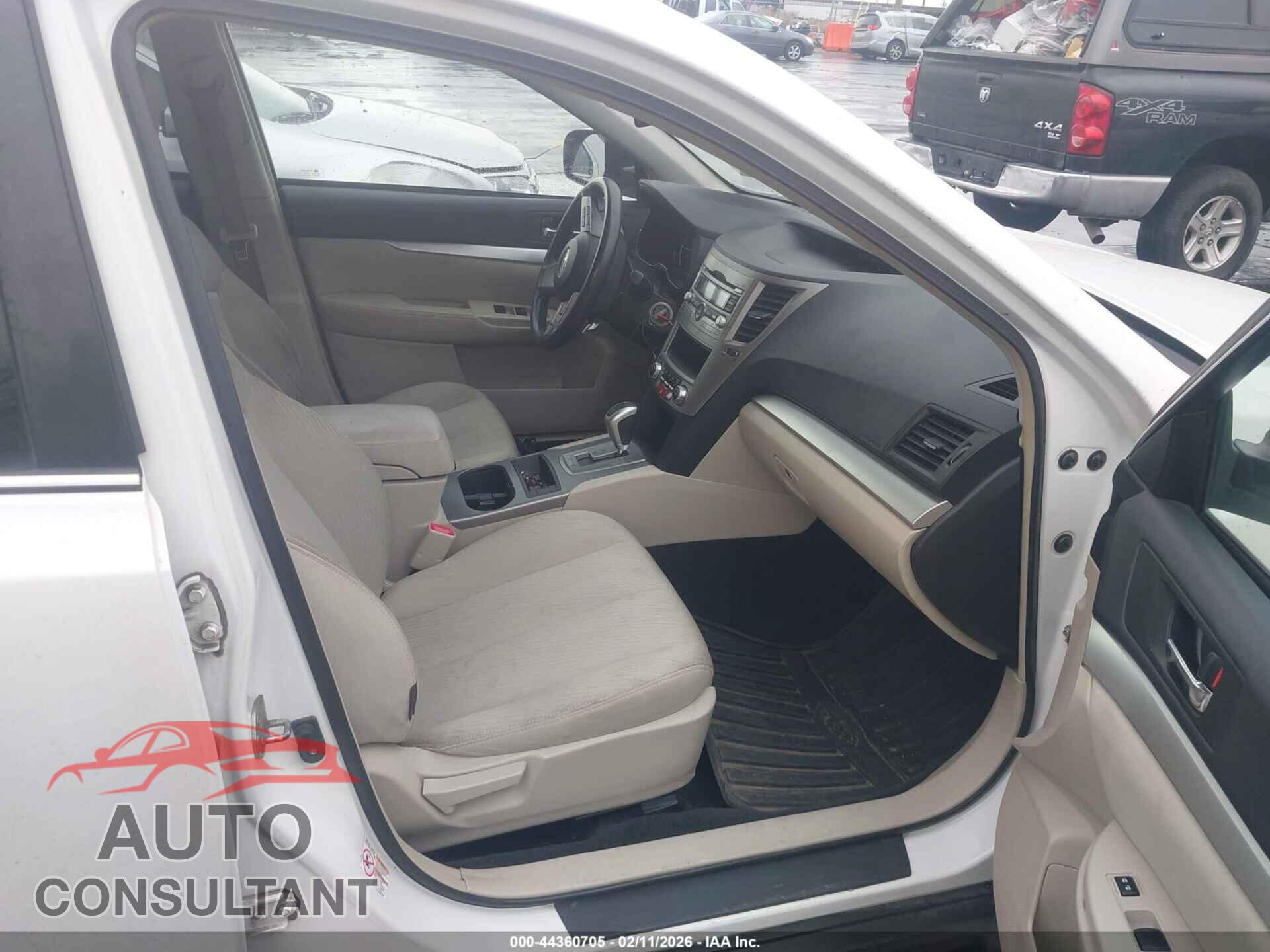 SUBARU OUTBACK 2011 - 4S4BREAC0B2317252