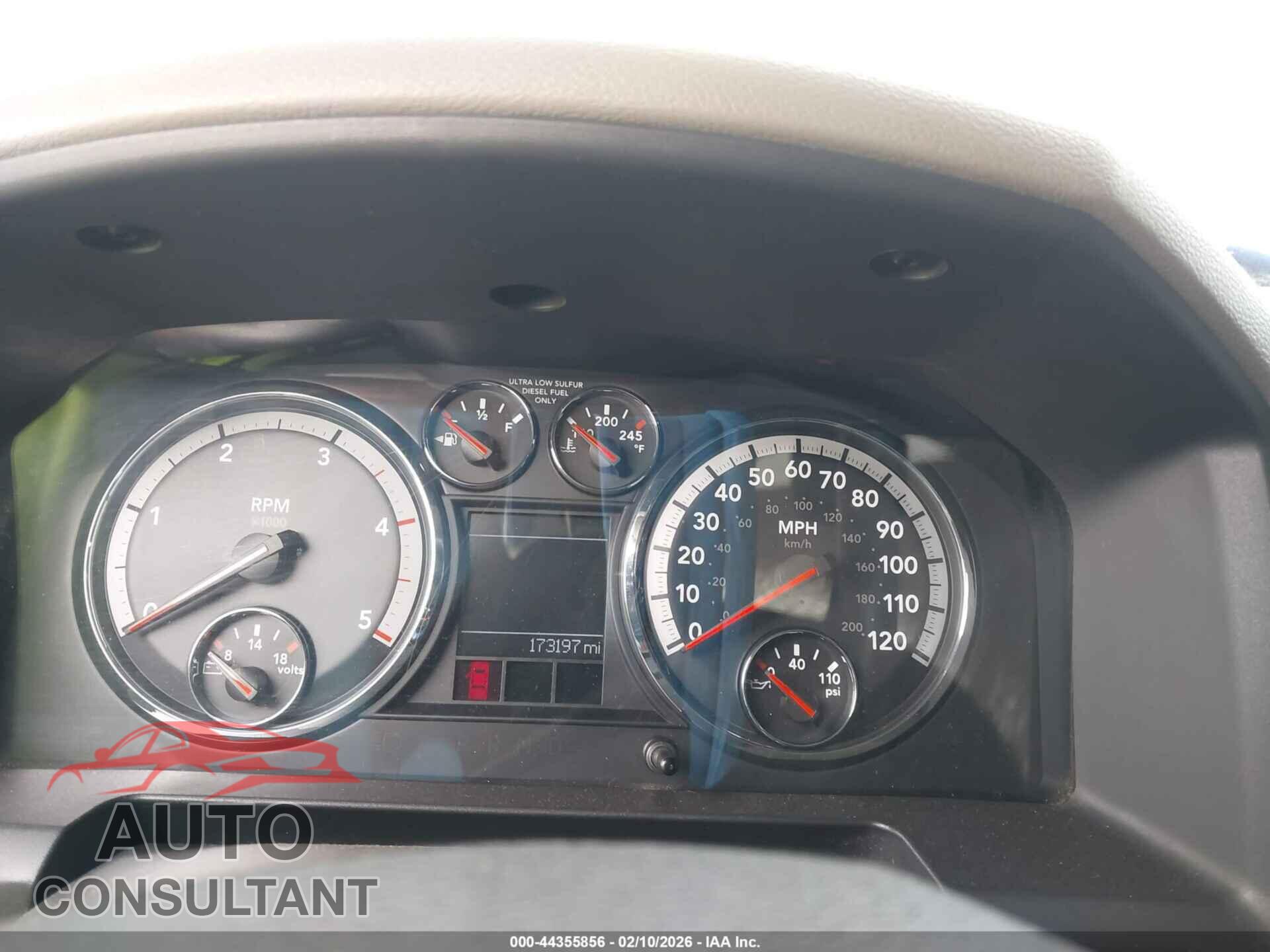 DODGE RAM 2500 2010 - 3D7UT2CL7AG114722
