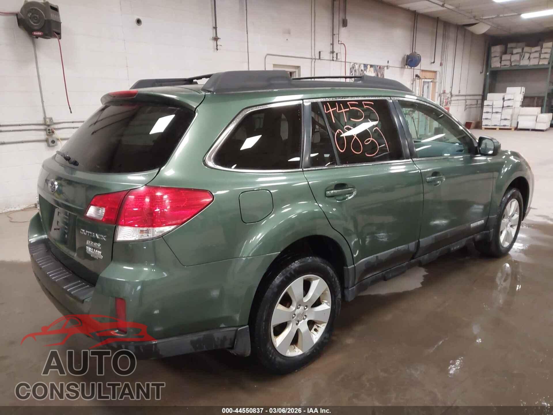 SUBARU OUTBACK 2011 - 4S4BRBCC7B3422795