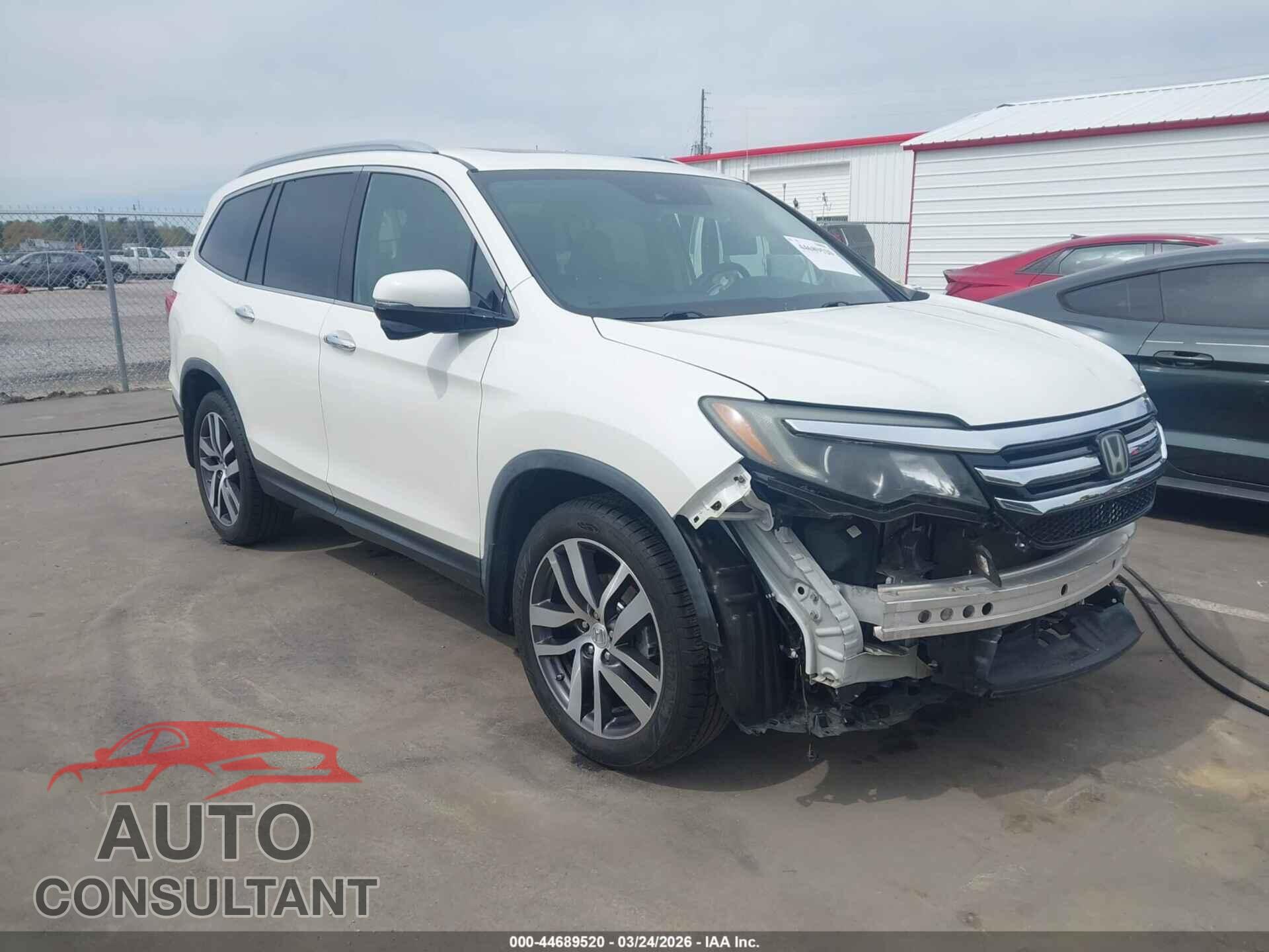 HONDA PILOT 2017 - 5FNYF6H9XHB102944