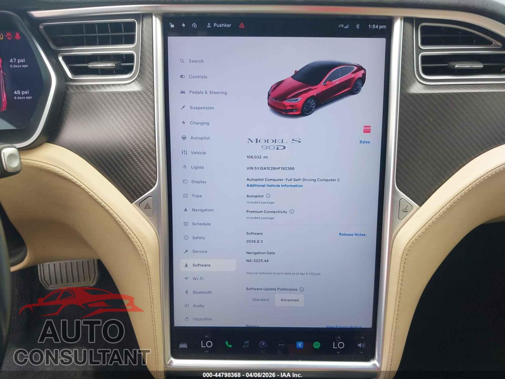 TESLA MODEL S 2017 - 5YJSA1E28HF192366