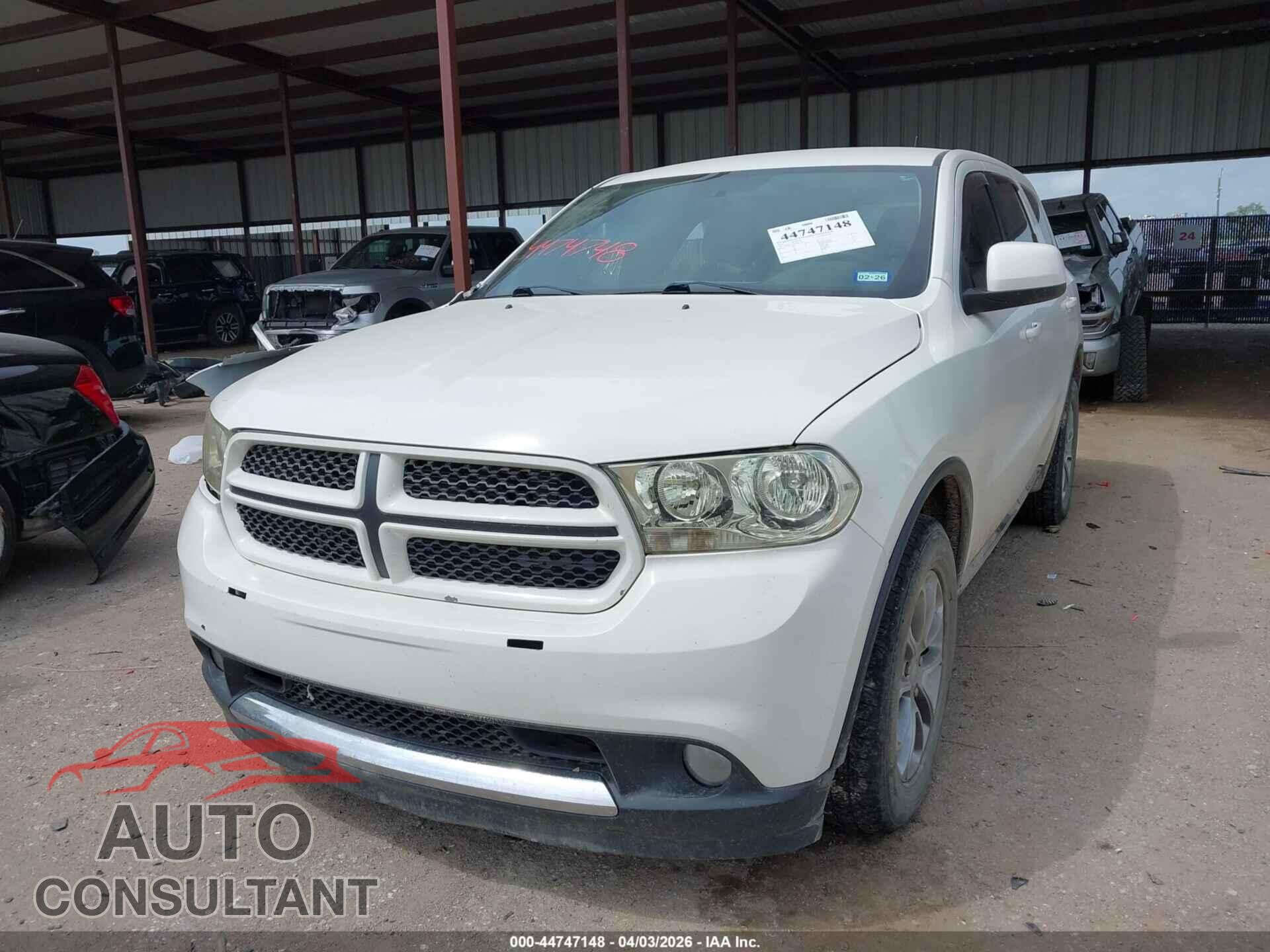DODGE DURANGO 2012 - 1C4RDJFGXCC361387