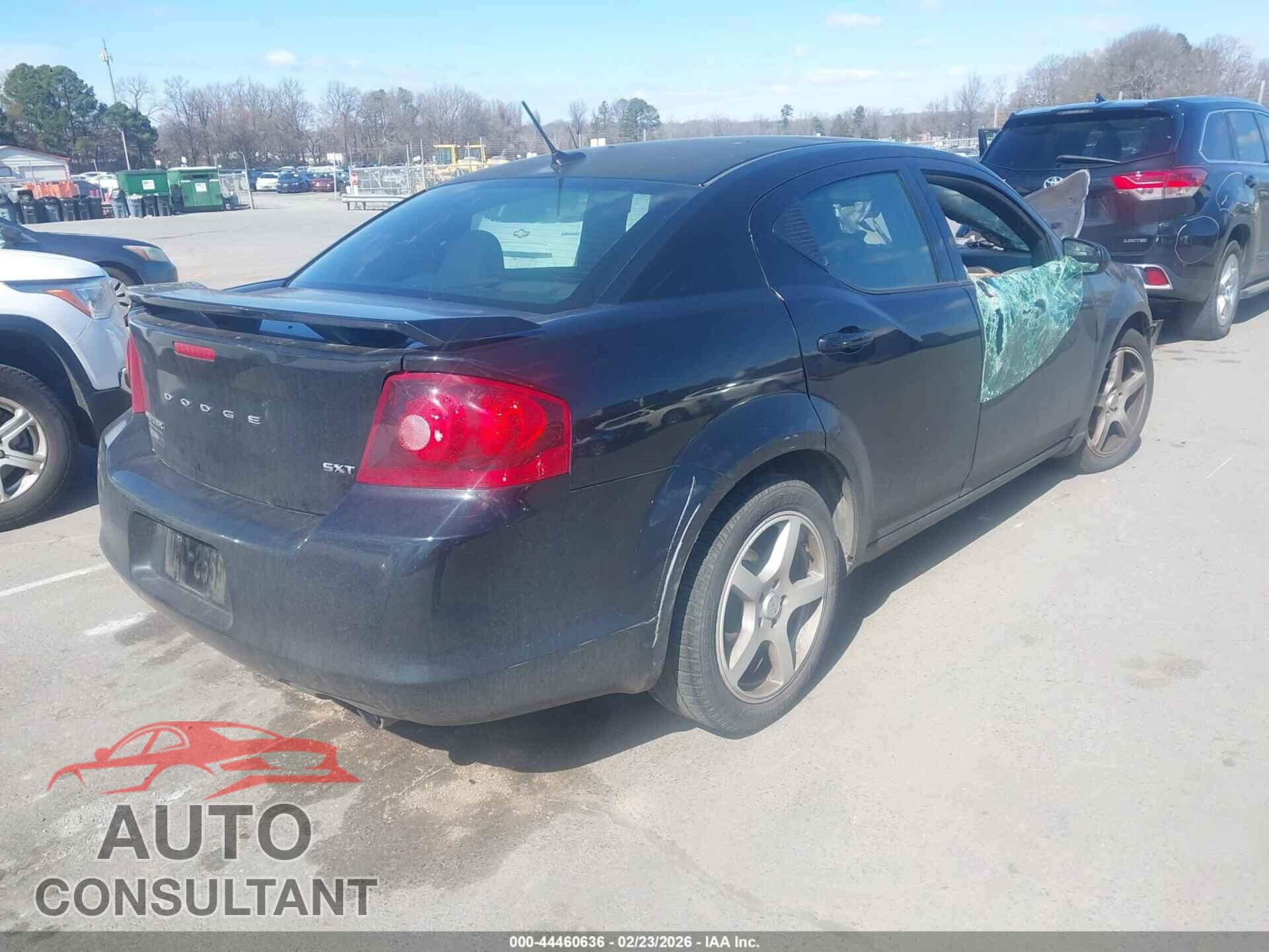 DODGE AVENGER 2013 - 1C3CDZCB4DN605655
