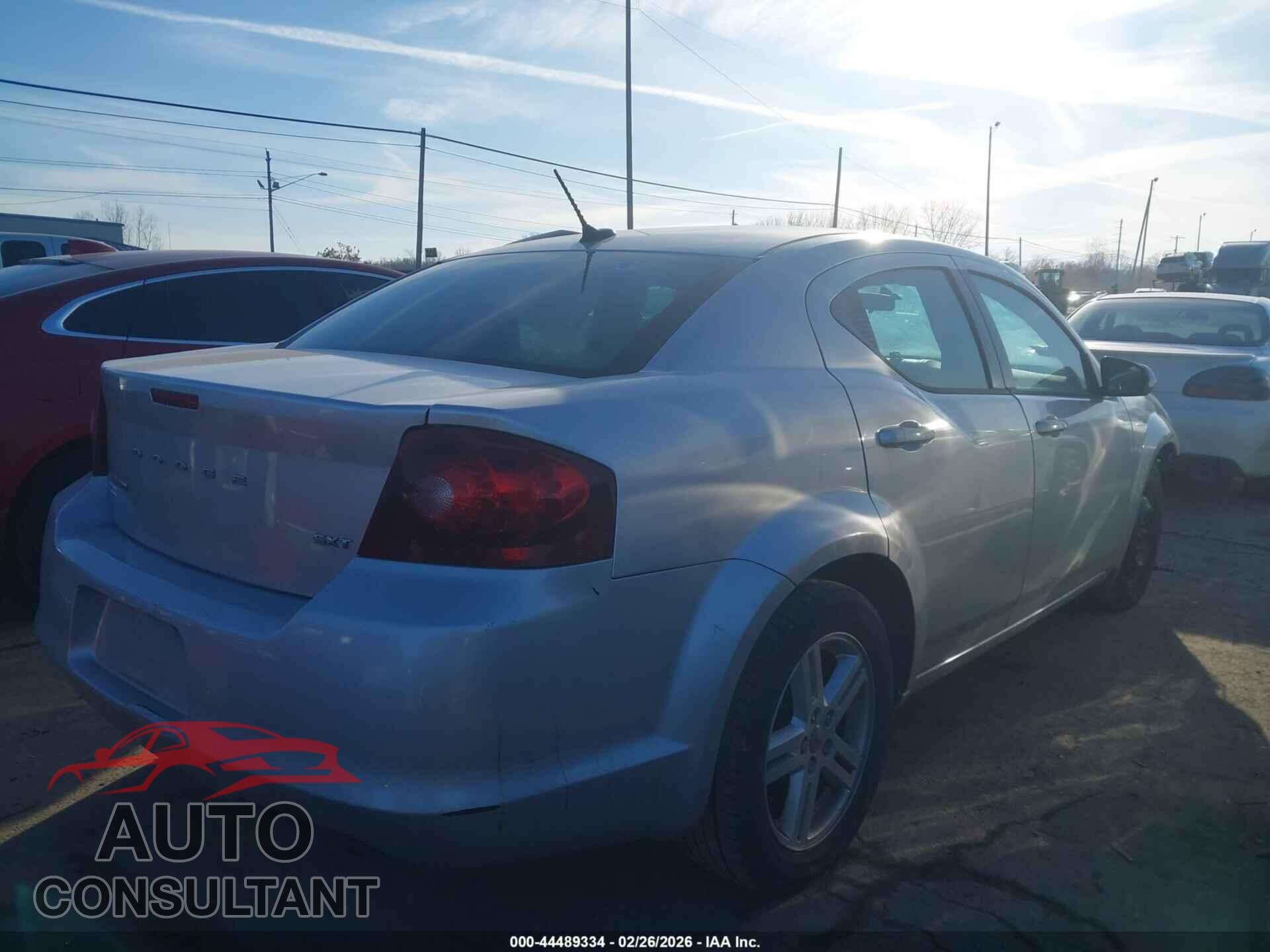 DODGE AVENGER 2012 - 1C3CDZCB5CN312832