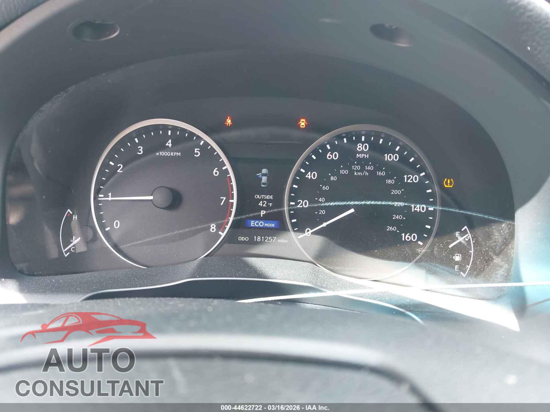 LEXUS ES 350 2013 - JTHBK1GG5D2060912