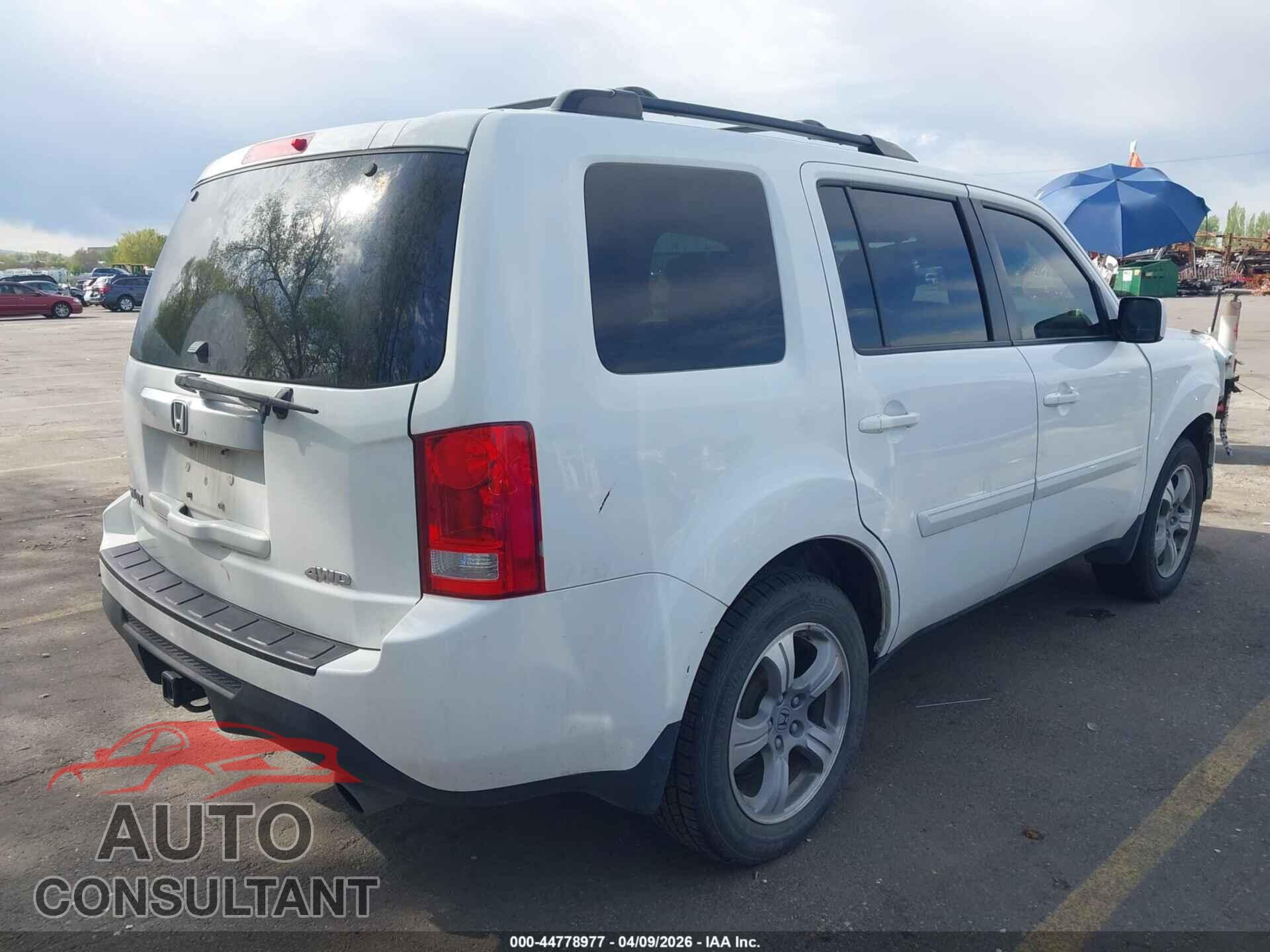 HONDA PILOT 2012 - 5FNYF4H69CB037703