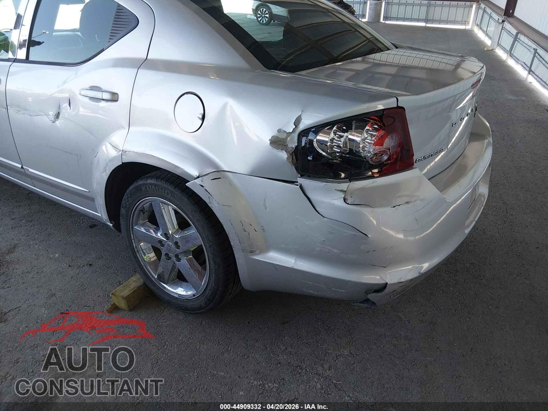 DODGE AVENGER 2012 - 1C3CDZAB7CN144579