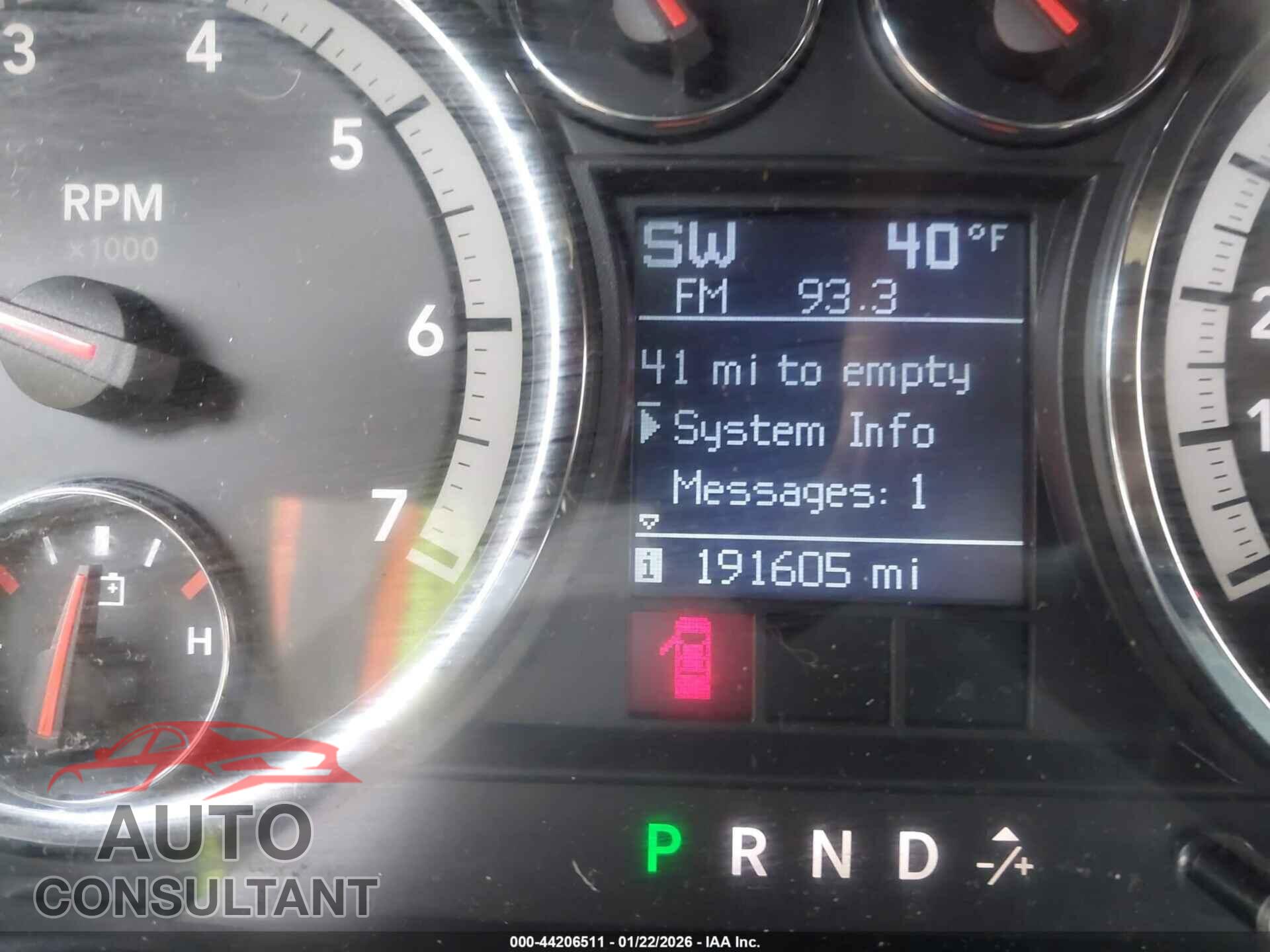 DODGE RAM 1500 2009 - 1D3HB13P69J508998