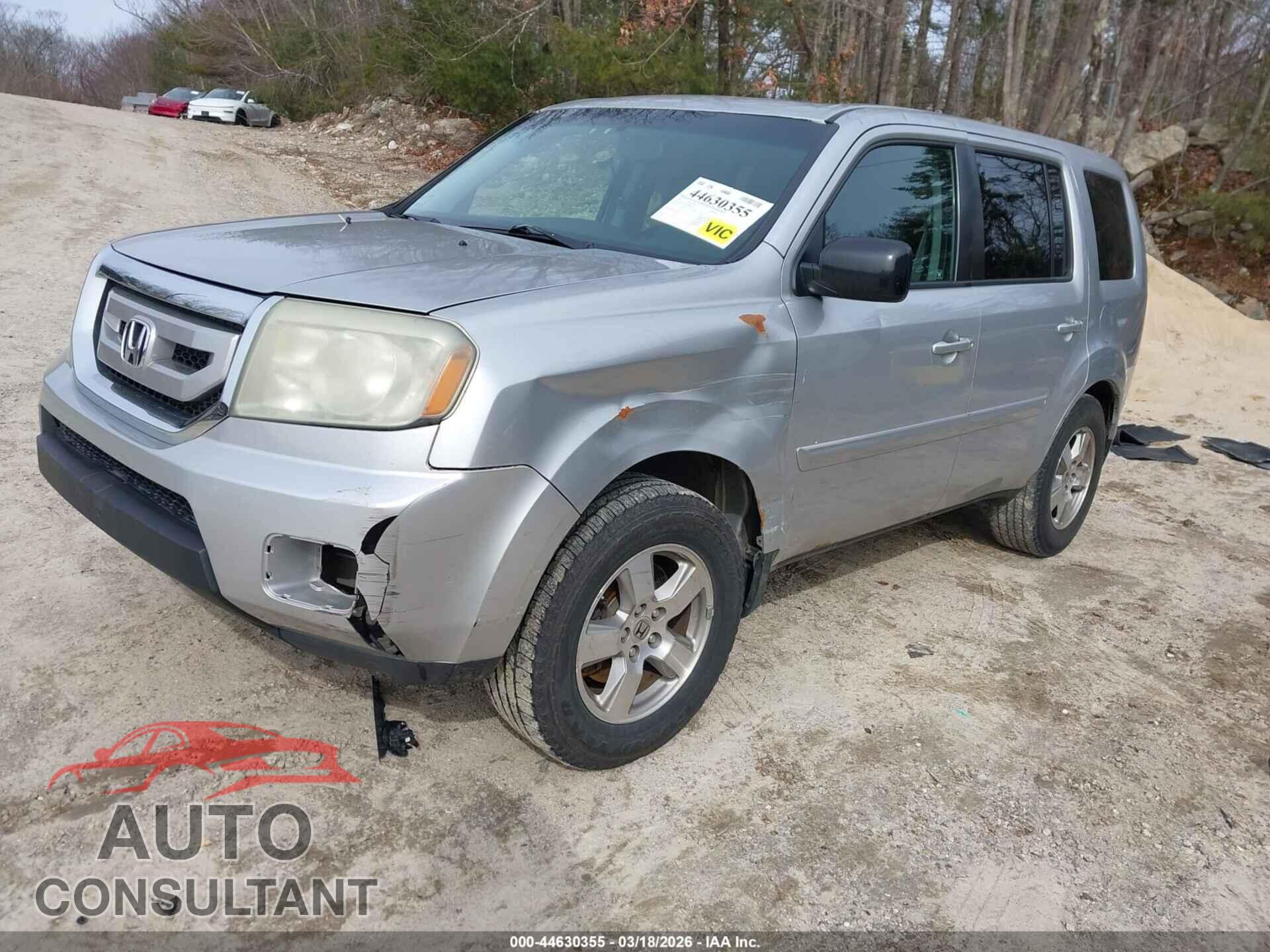 HONDA PILOT 2011 - 5FNYF4H65BB026230