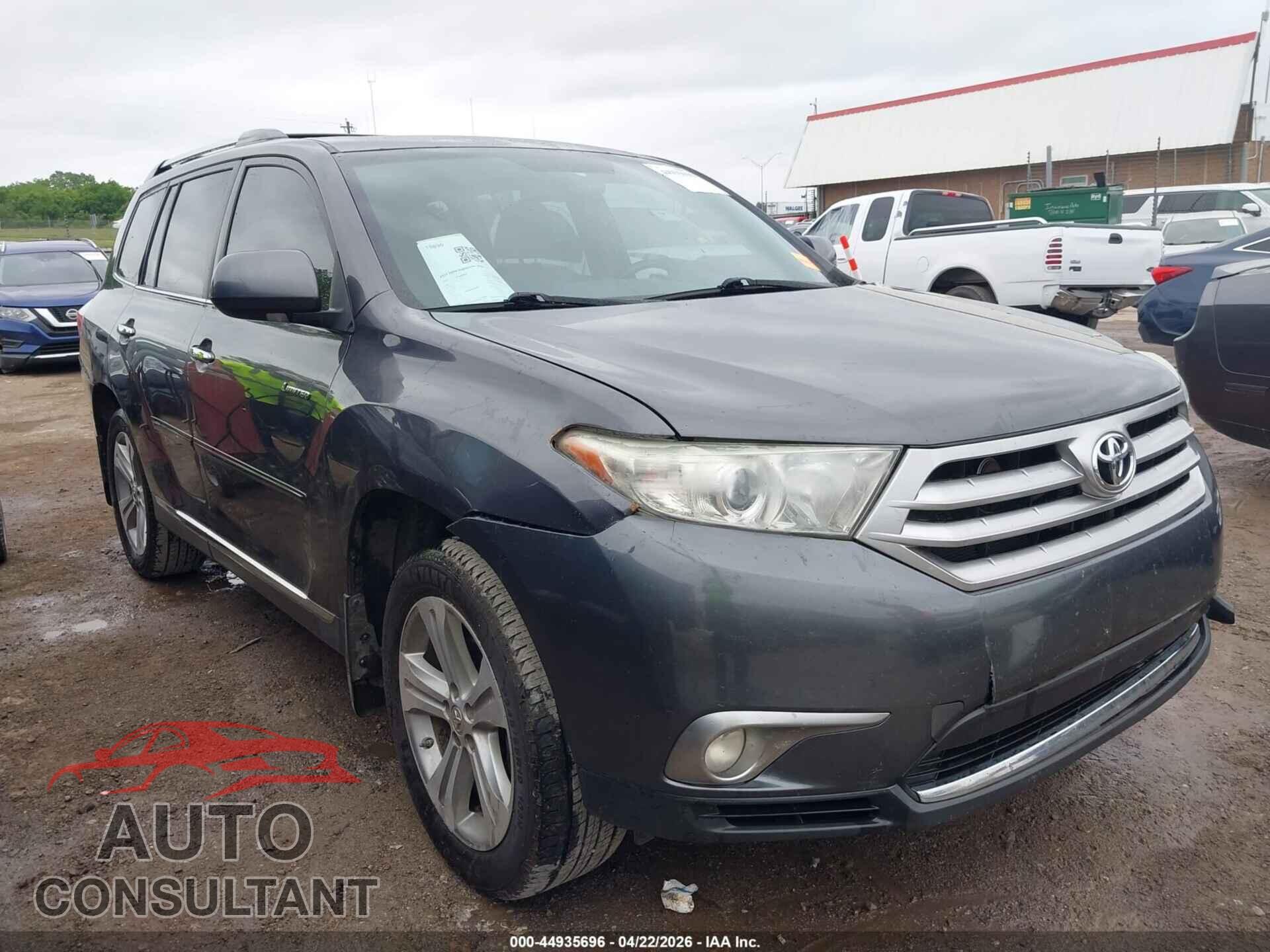 TOYOTA HIGHLANDER 2013 - 5TDYK3EH8DS105594