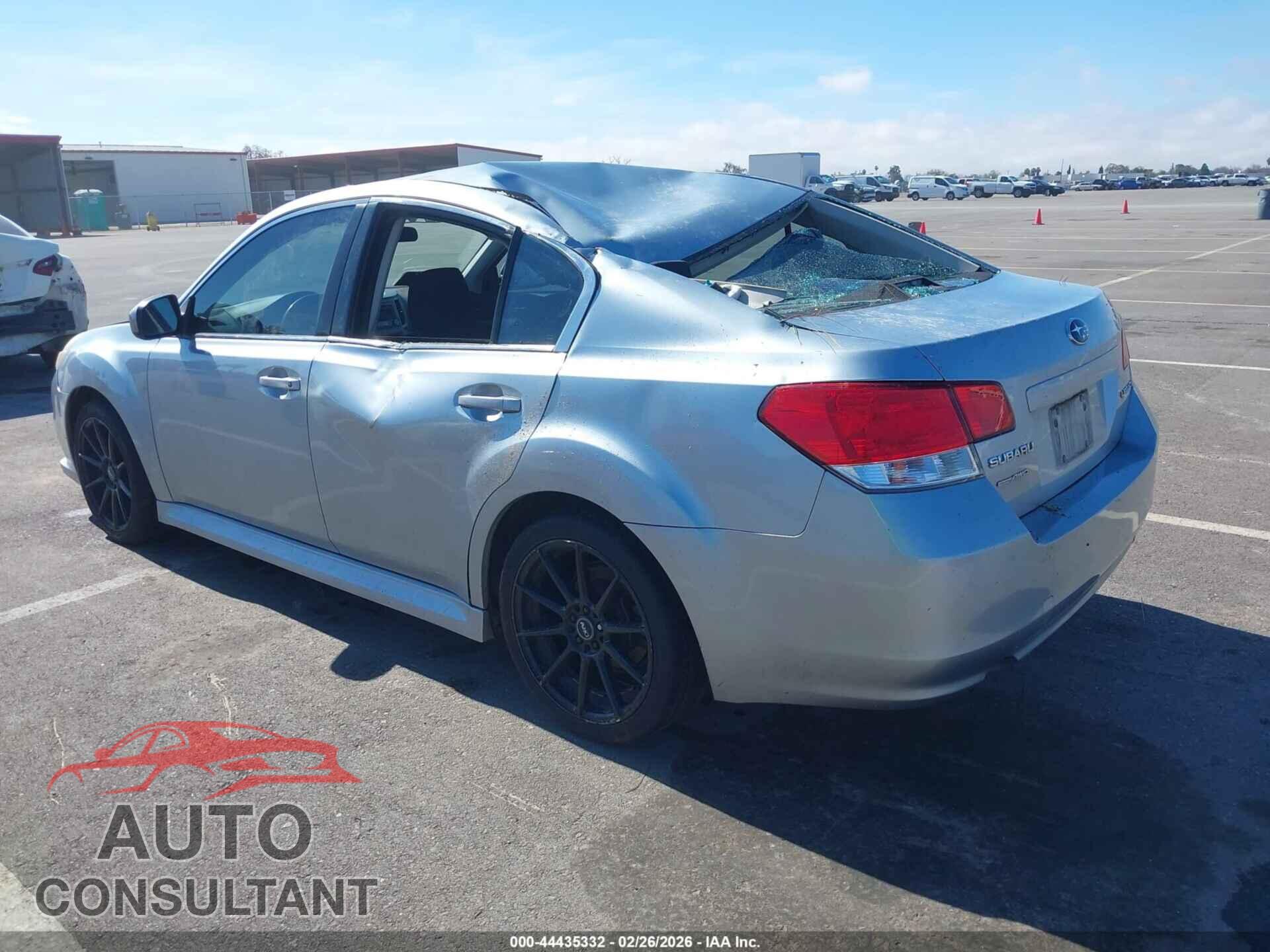 SUBARU LEGACY 2013 - 4S3BMBA68D3043209