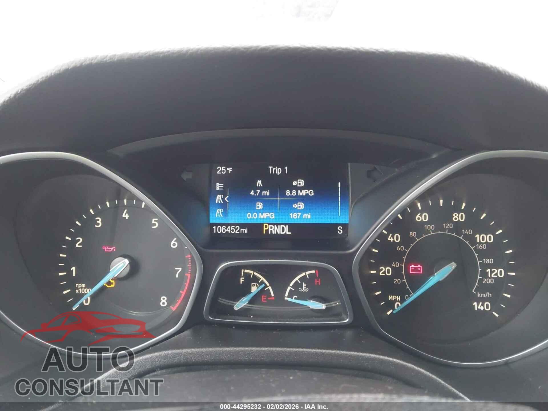 FORD FOCUS 2016 - 1FADP3K20GL283088