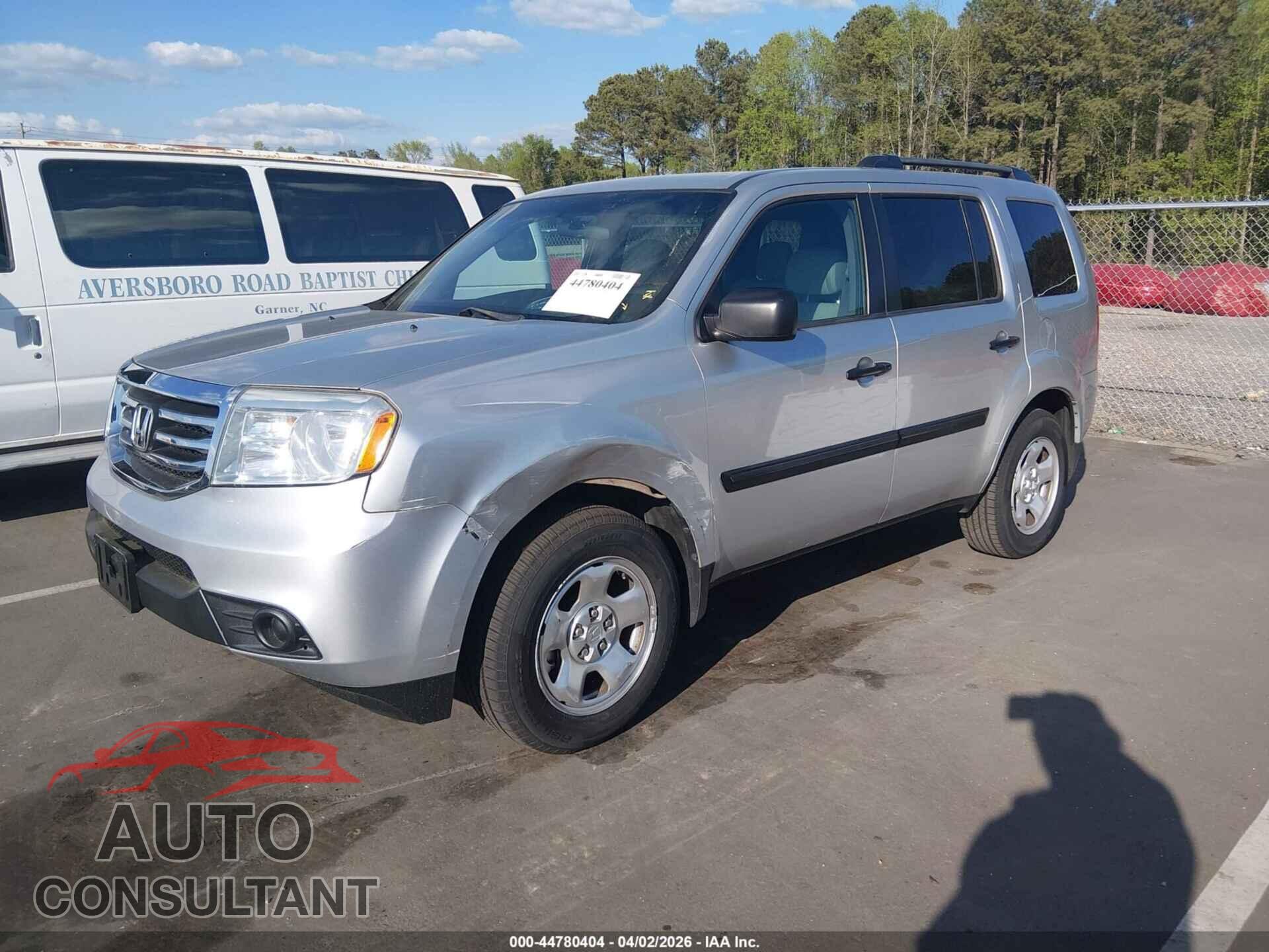 HONDA PILOT 2013 - 5FNYF3H29DB042196