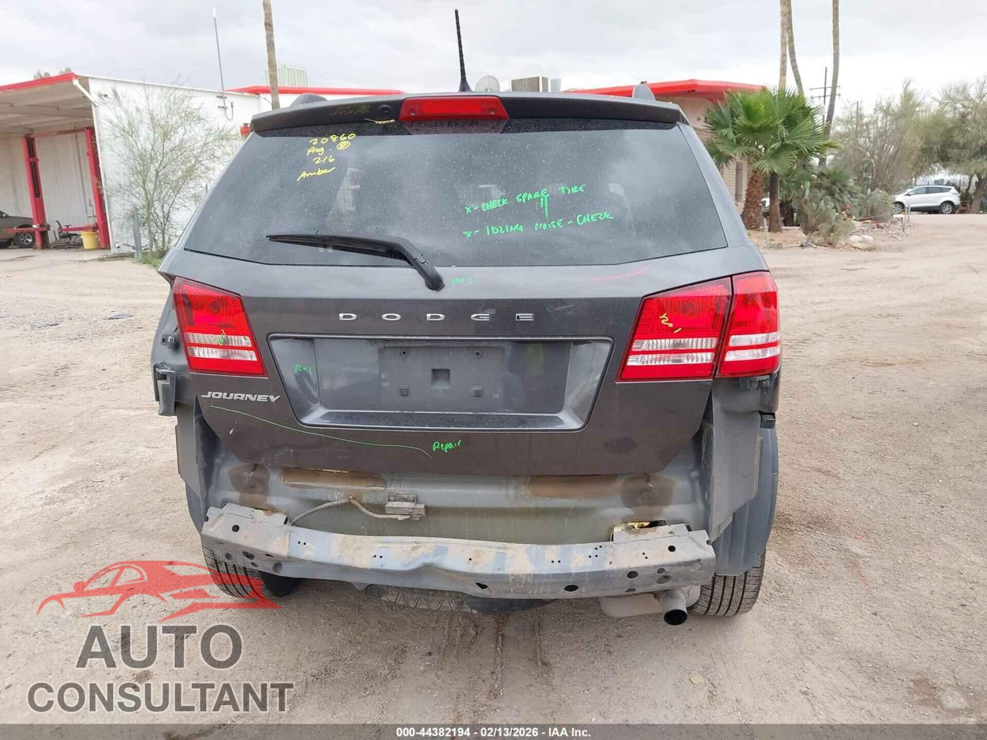 DODGE JOURNEY 2017 - 3C4PDCAB8HT544877