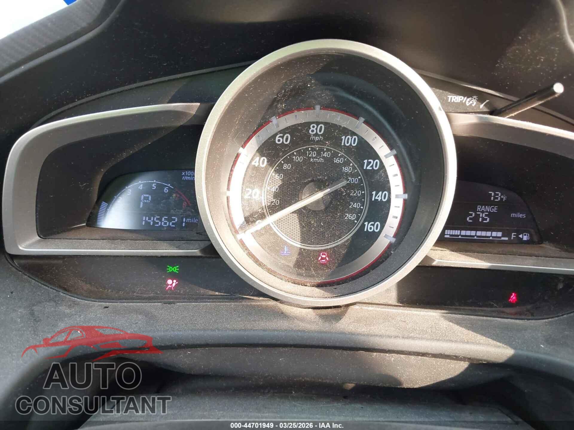 MAZDA MAZDA3 2015 - JM1BM1M76F1221213