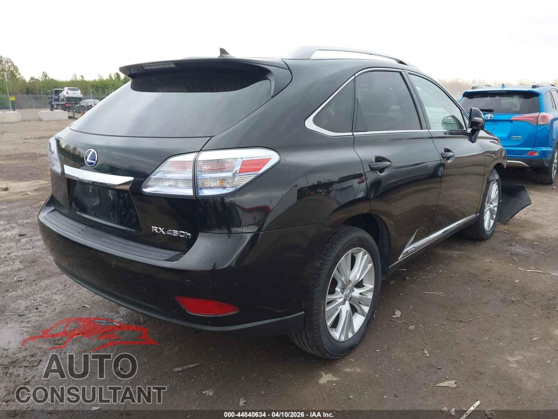 LEXUS RX 450H 2012 - JTJBC1BA1C2425504