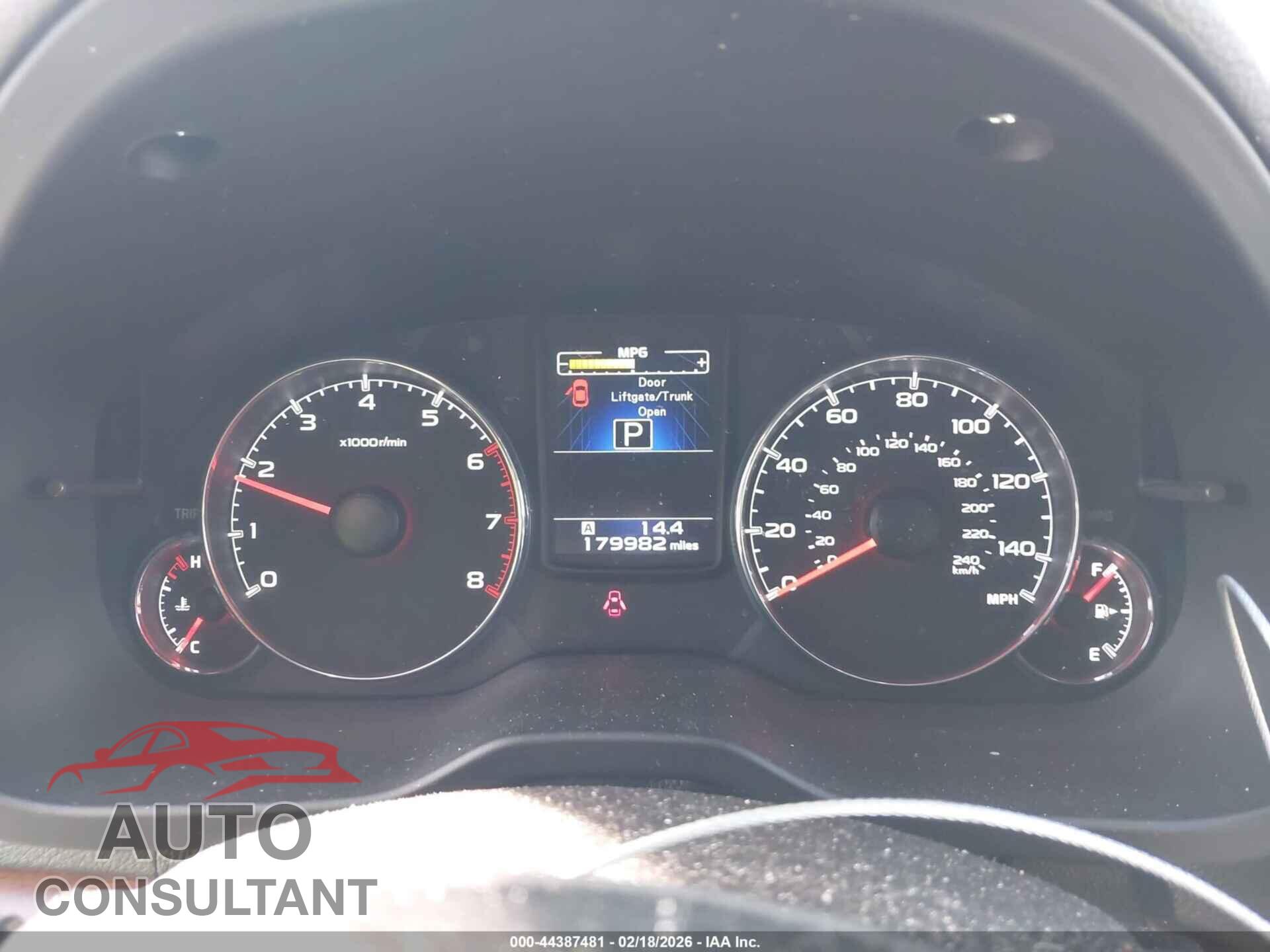 SUBARU OUTBACK 2014 - 4S4BRBLC6E3310848