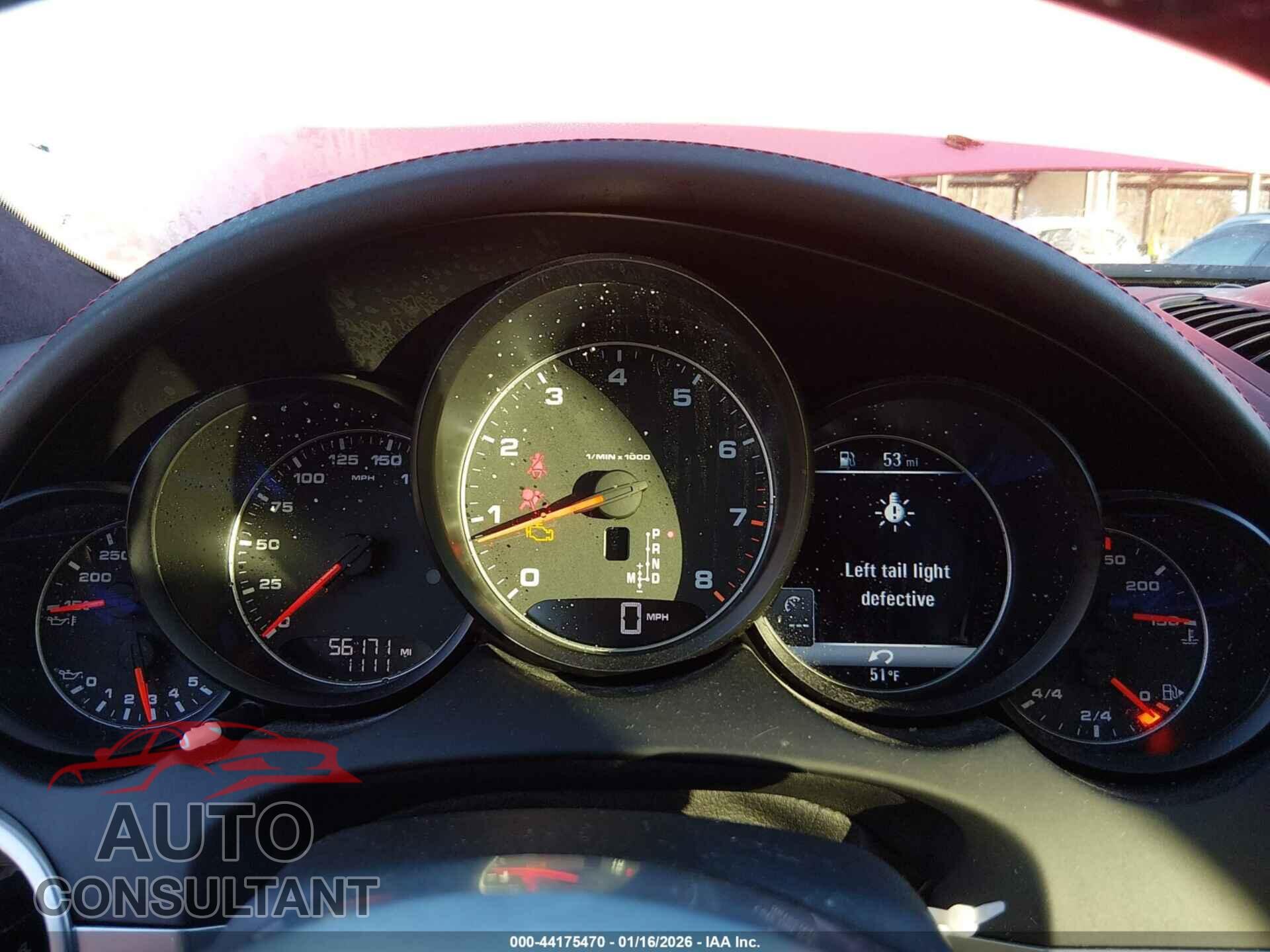 PORSCHE CAYENNE 2016 - WP1AD2A27GLA78691