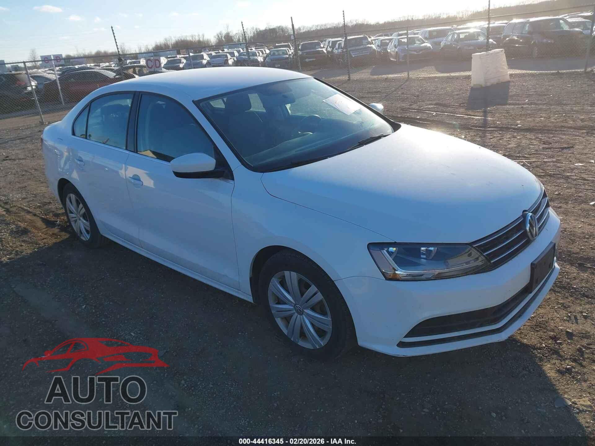VOLKSWAGEN JETTA 2017 - 3VW2B7AJ0HM374620