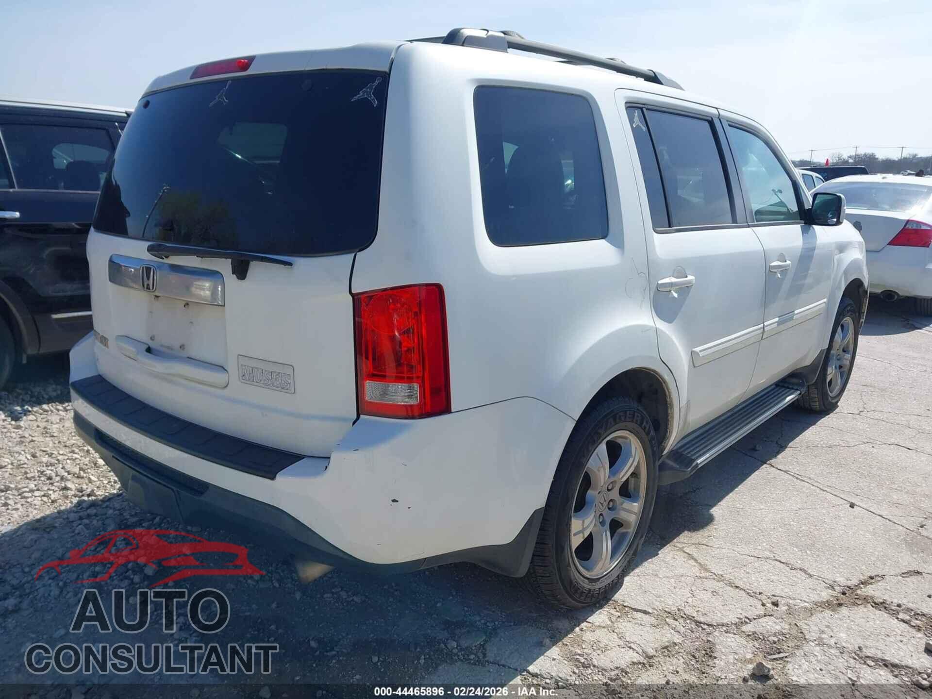 HONDA PILOT 2012 - 5FNYF3H66CB006208