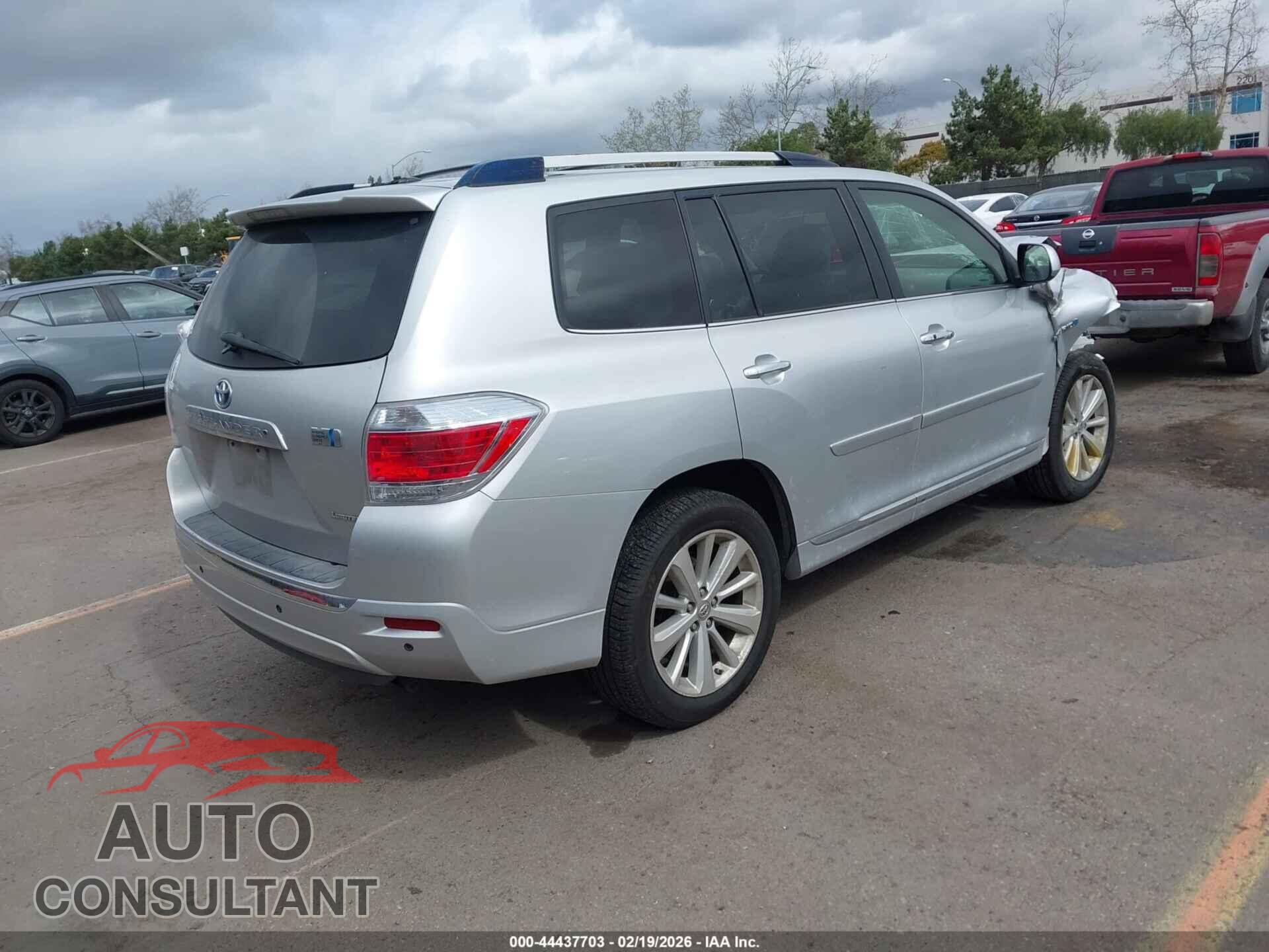 TOYOTA HIGHLANDER HYBRID 2012 - JTEDC3EH5C2007846