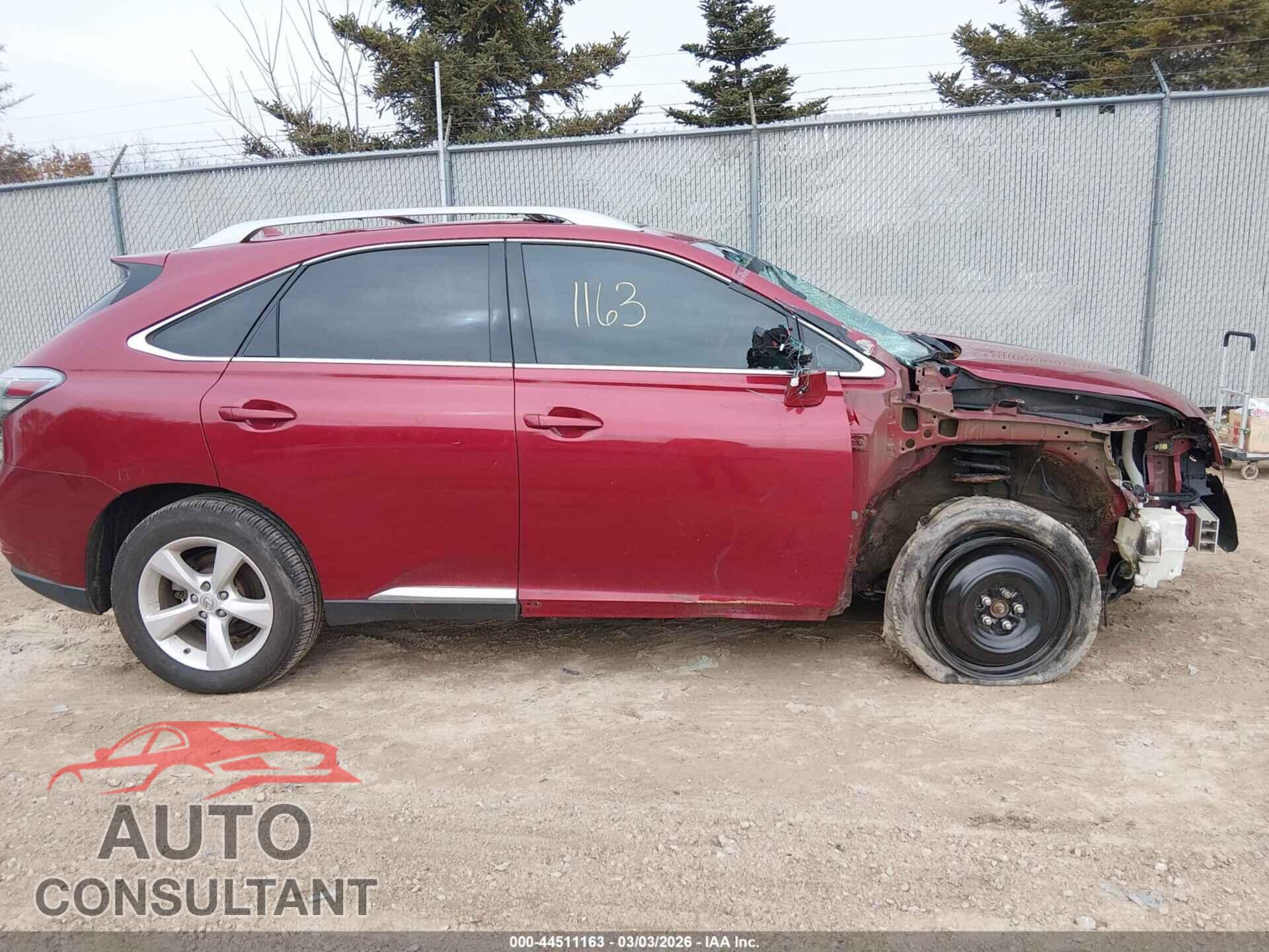 LEXUS RX 350 2010 - 2T2BK1BA2AC077048