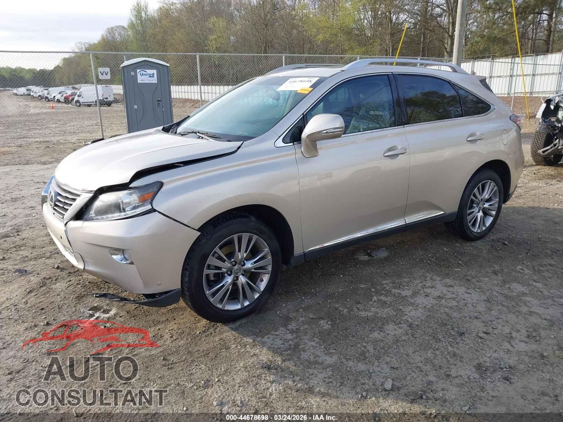 LEXUS RX 350 2013 - 2T2ZK1BA5DC116203