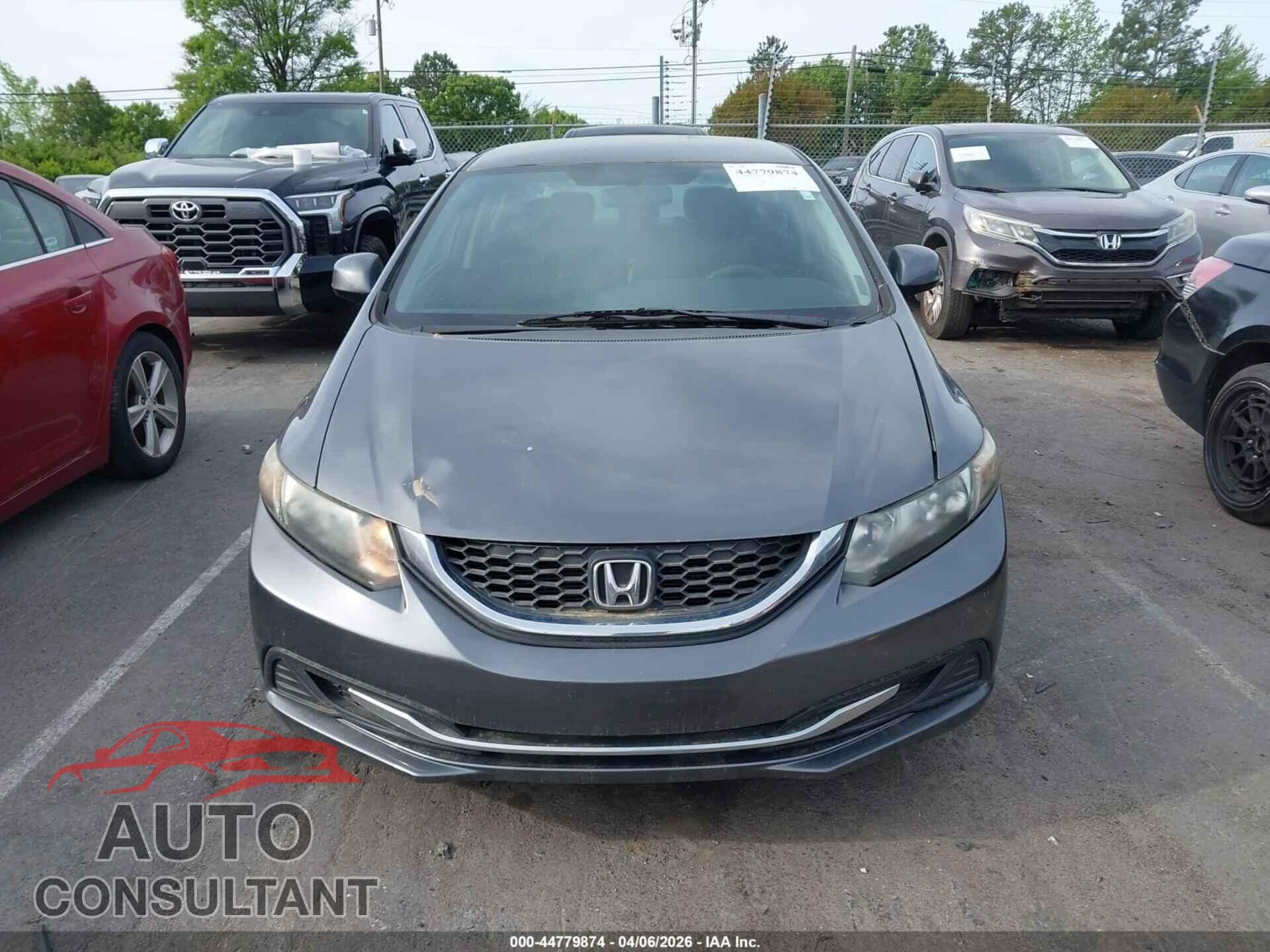 HONDA CIVIC 2013 - 19XFB2F52DE258424