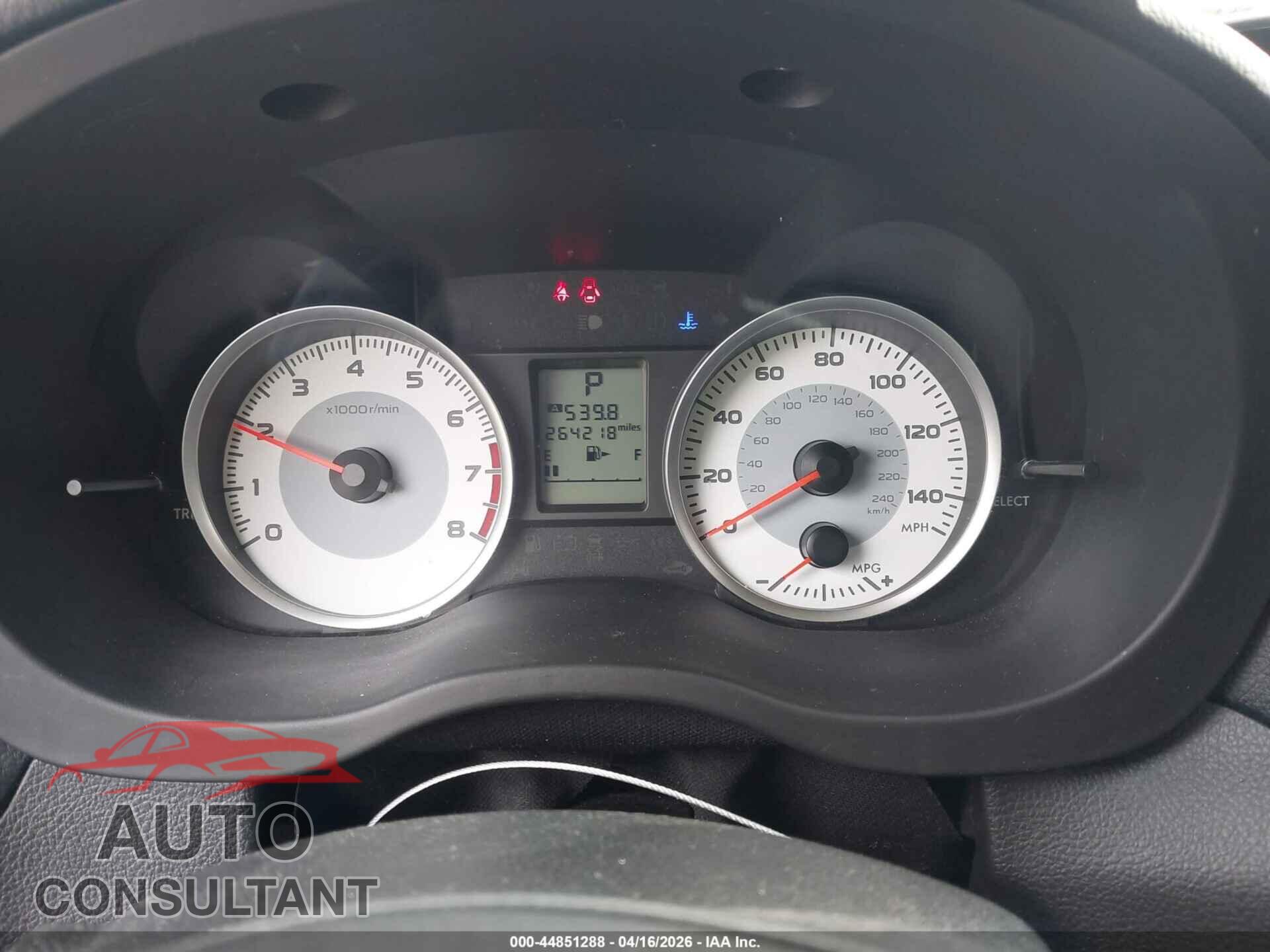 SUBARU IMPREZA 2013 - JF1GJAC68DH014694