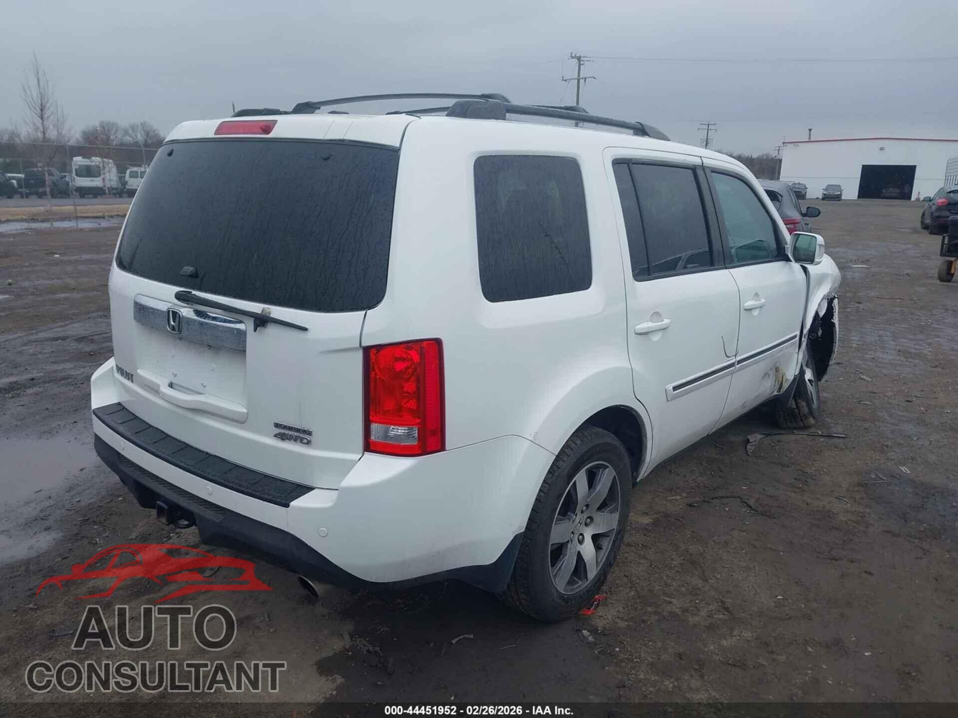 HONDA PILOT 2012 - 5FNYF4H99CB055399
