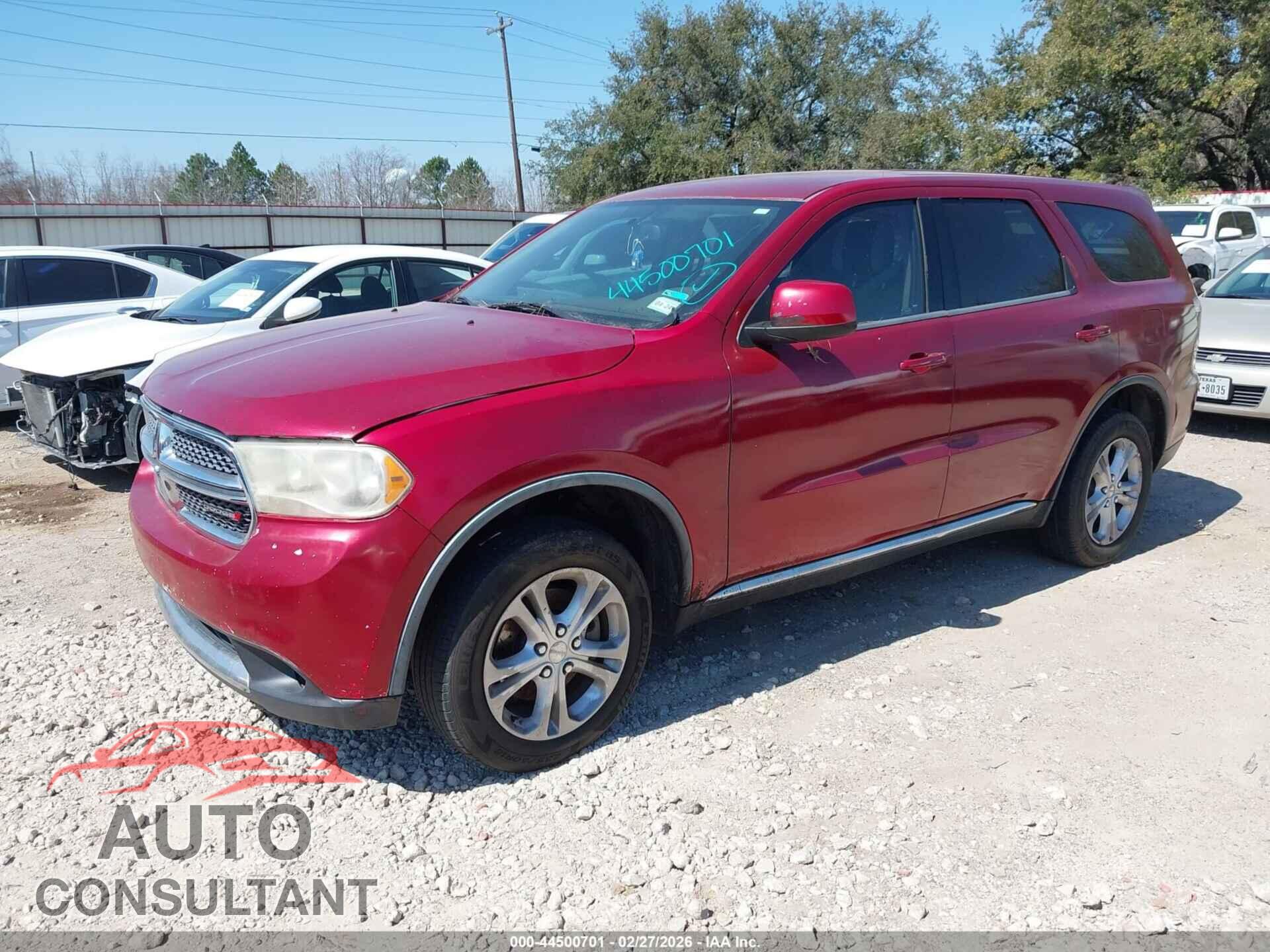 DODGE DURANGO 2013 - 1C4RDHAGXDC527330