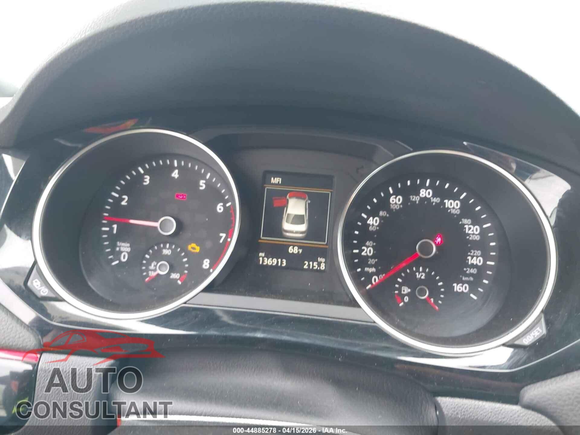 VOLKSWAGEN JETTA 2017 - 3VW4T7AJXHM345759