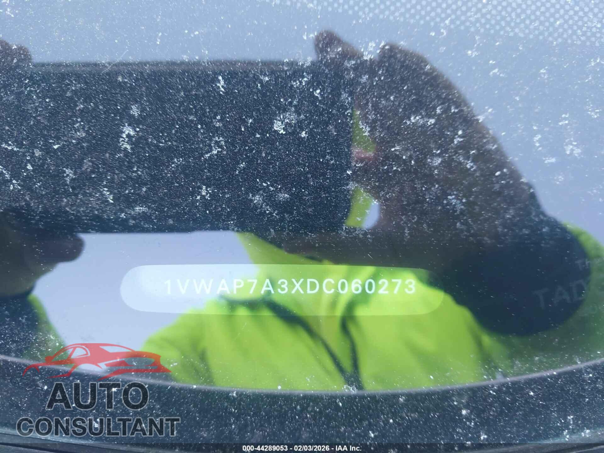 VOLKSWAGEN PASSAT 2013 - 1VWAP7A3XDC060273